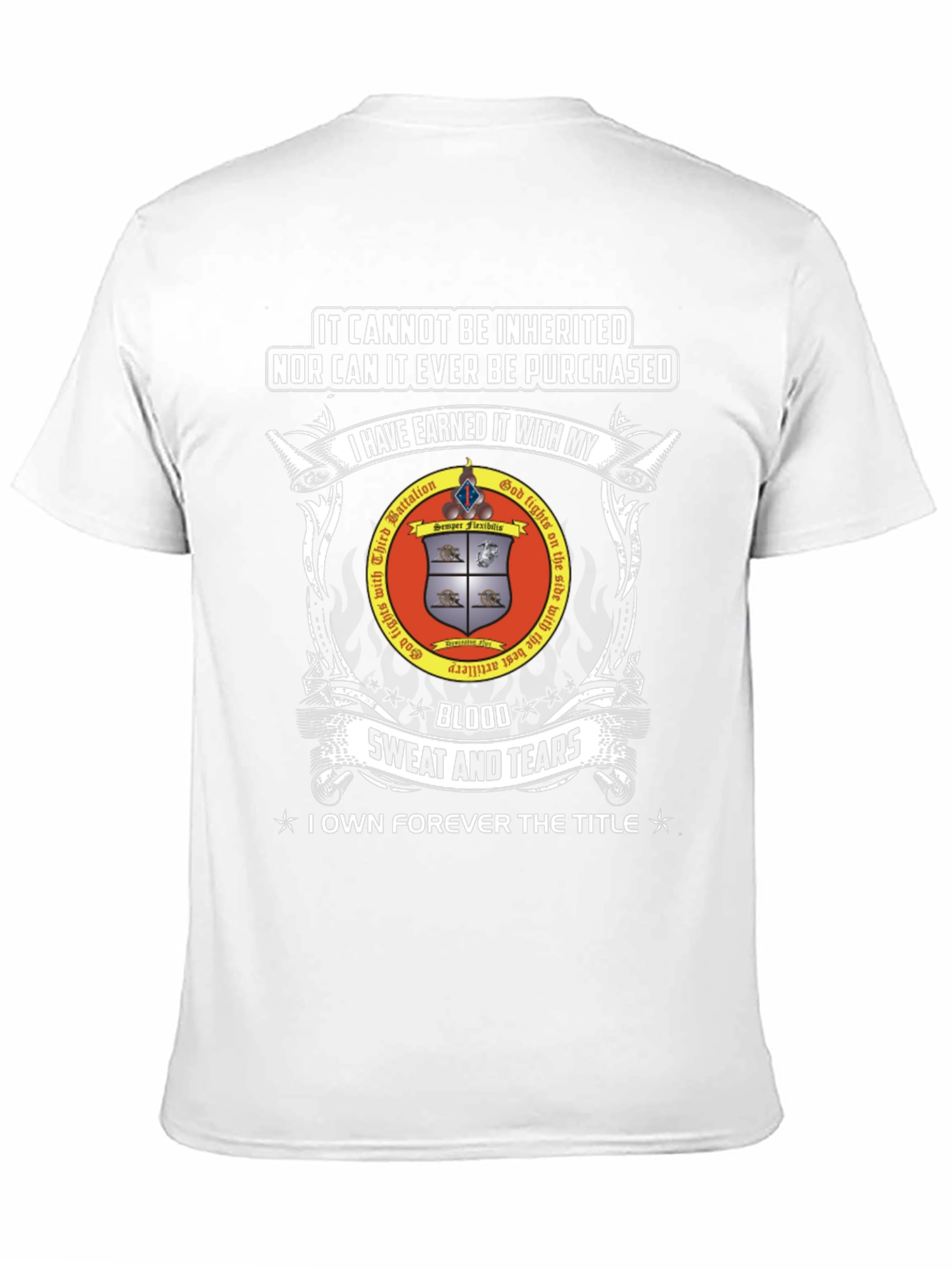 Earned Honor T-Shirt: Blood Sweat and Tears