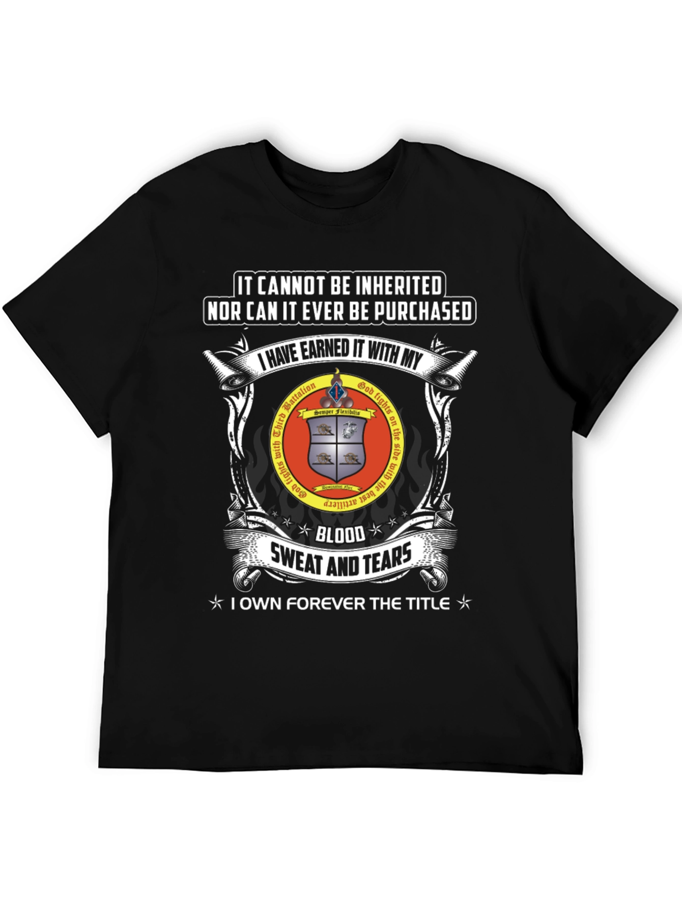 Earned Honor T-Shirt: Blood Sweat and Tears