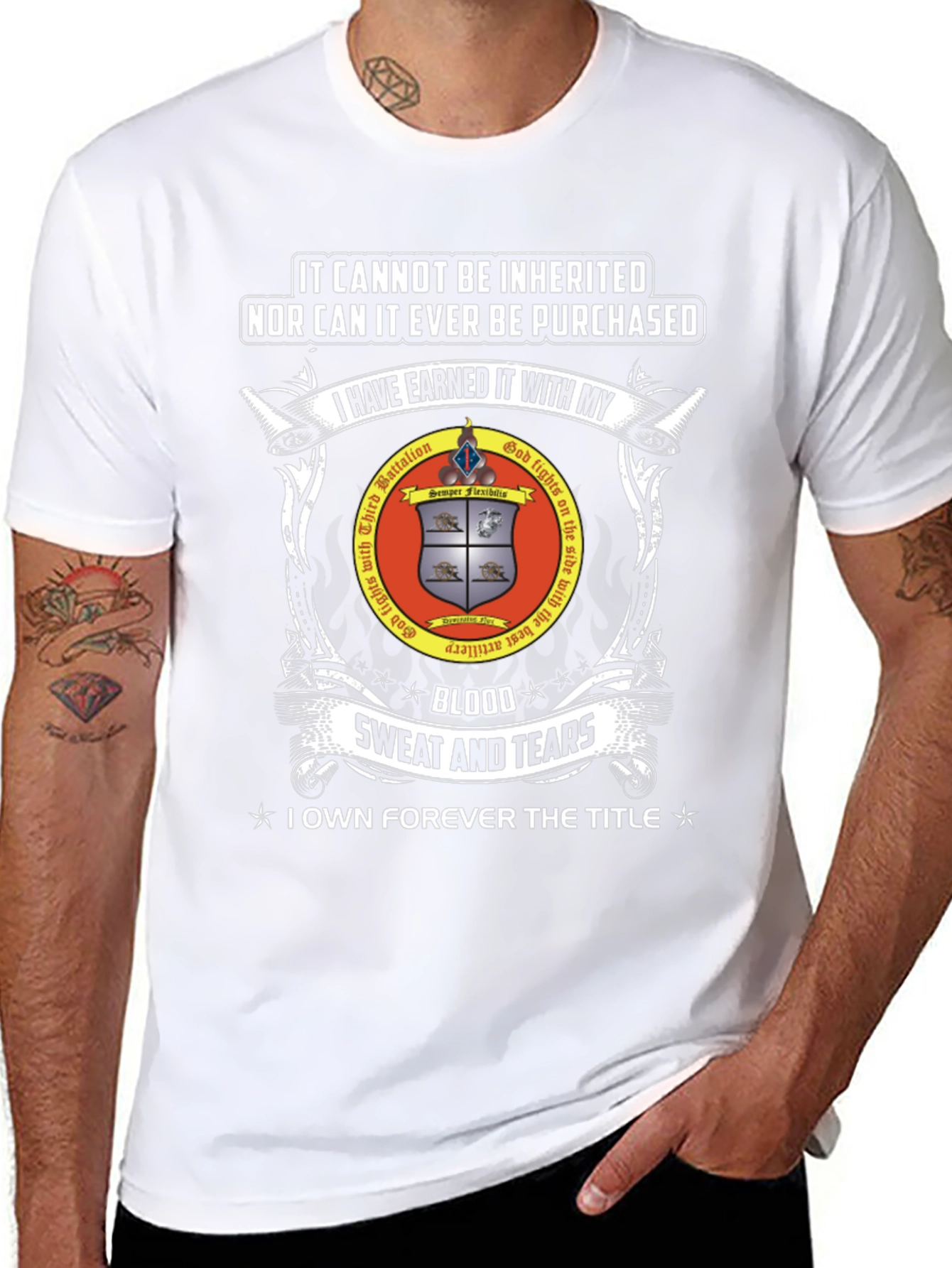 Earned Honor T-Shirt: Blood Sweat and Tears