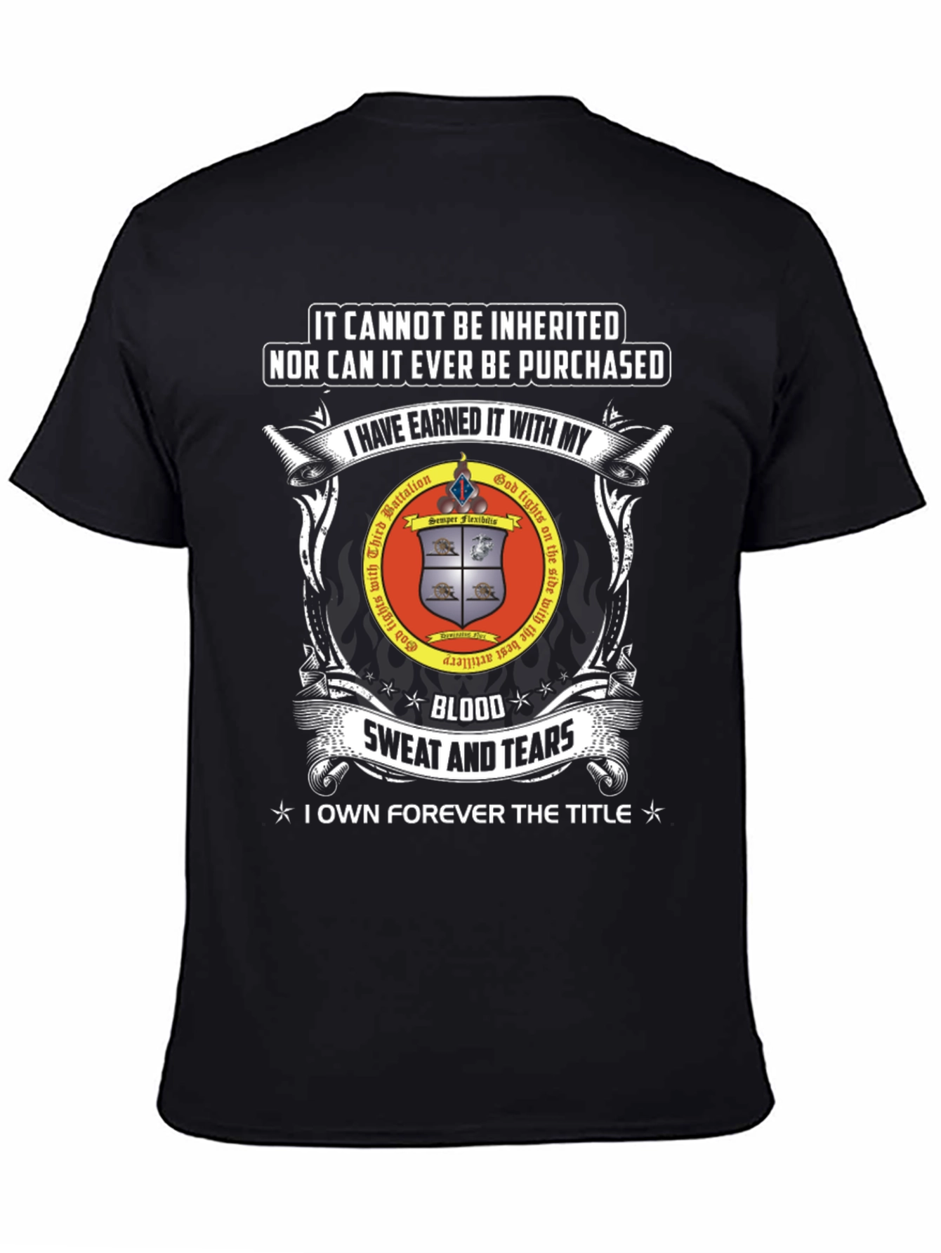 Earned Honor T-Shirt: Blood Sweat and Tears