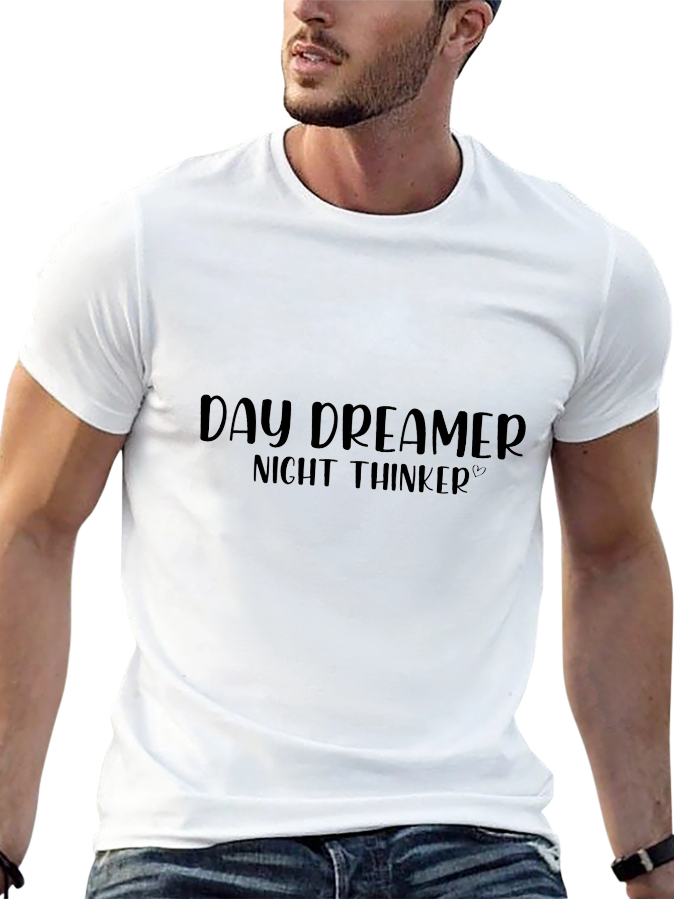Daydreamer Night Thinker Black Graphic Tee