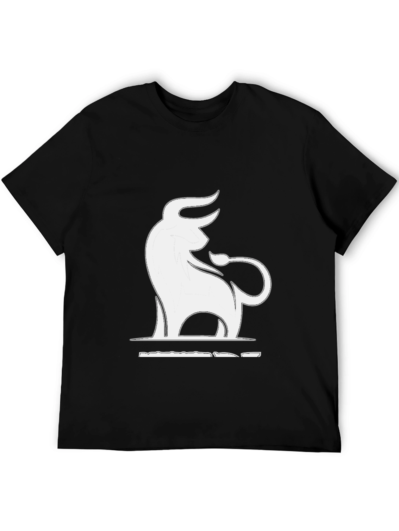 Bull Graphic Tee - Stylish Black T-Shirt