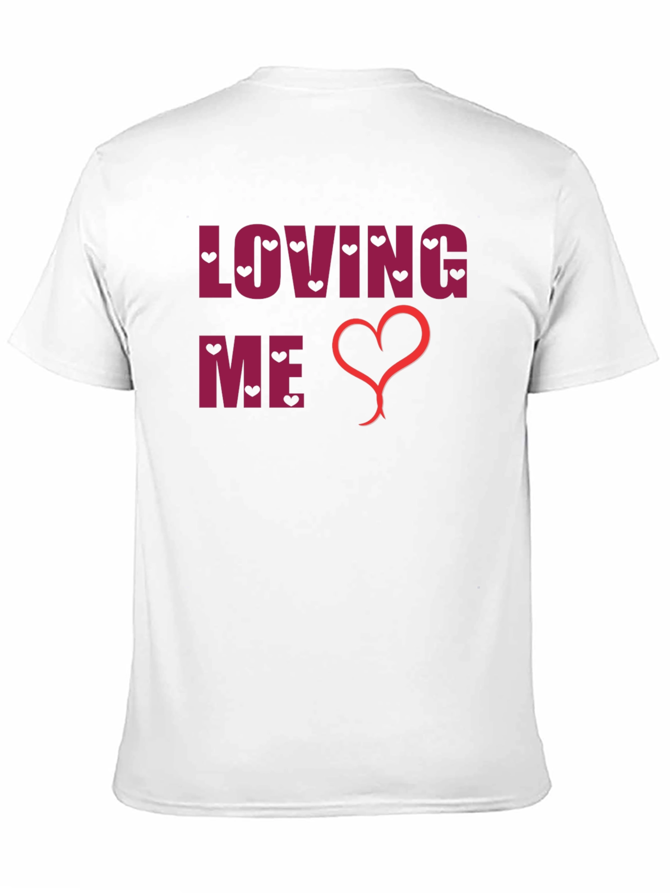 Loving Me Heart Graphic Black T-Shirt