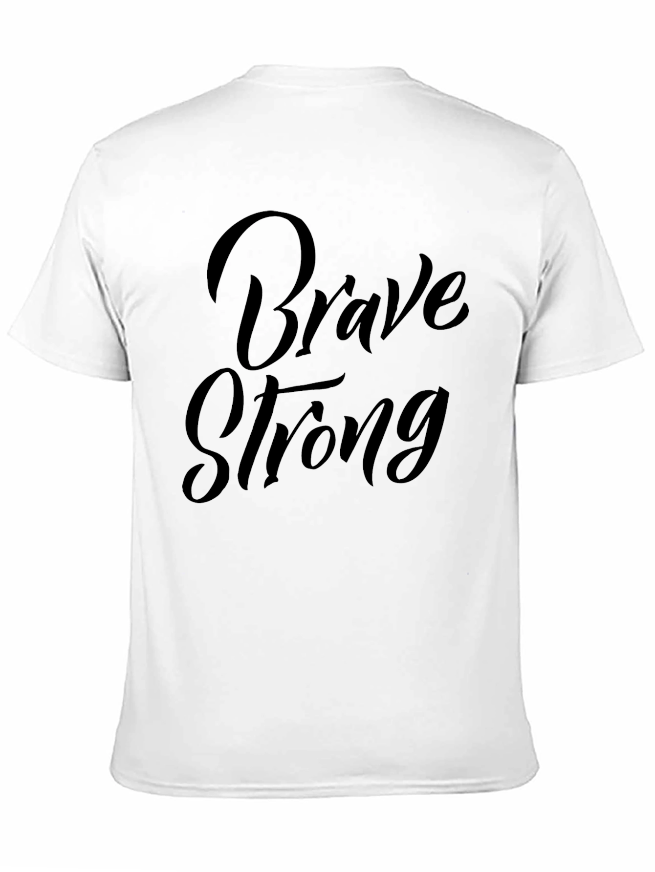 Brave Strong Graphic Black T-Shirt