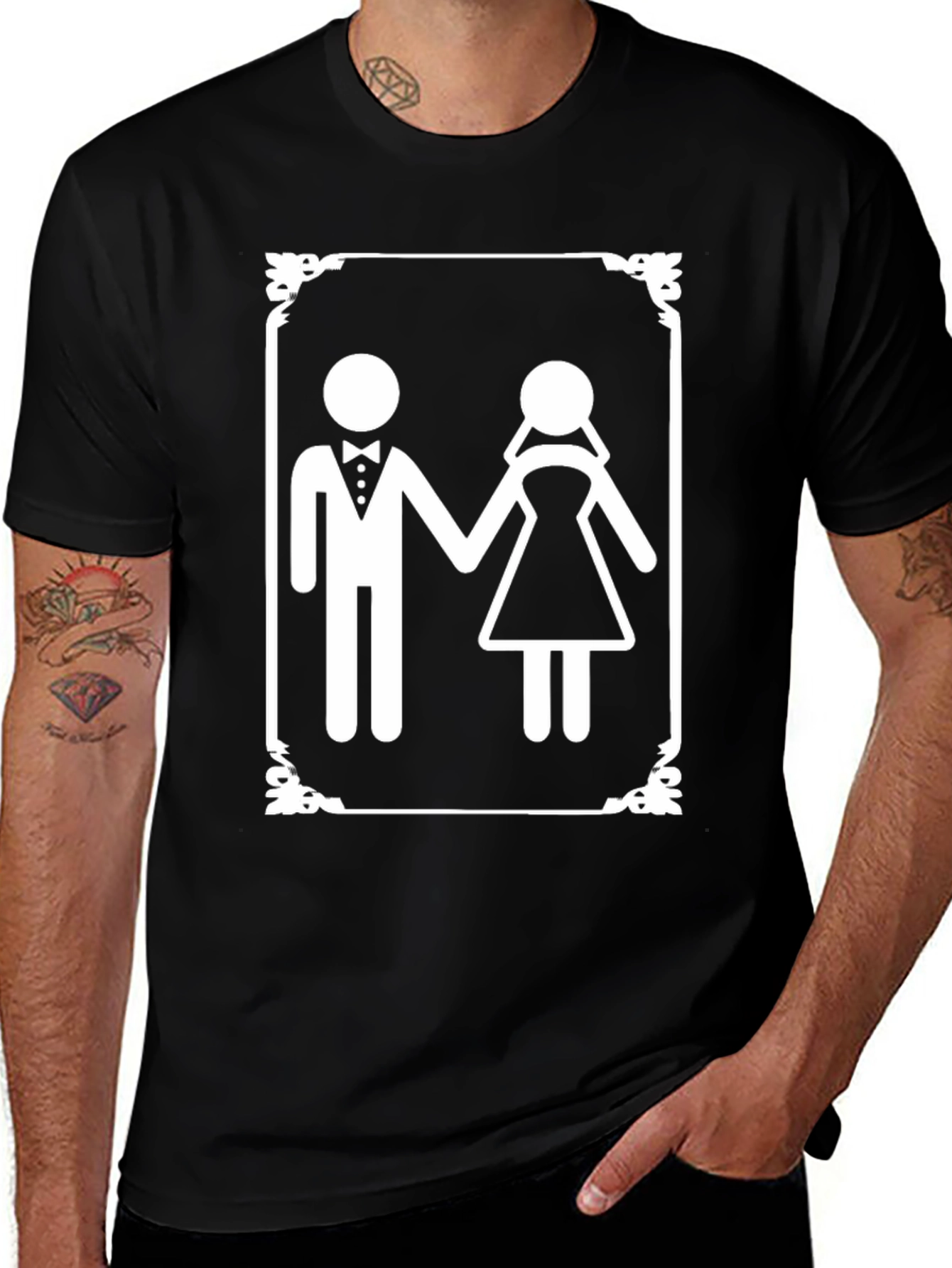 Newlywed T-Shirt: Bride and Groom Graphic Tee