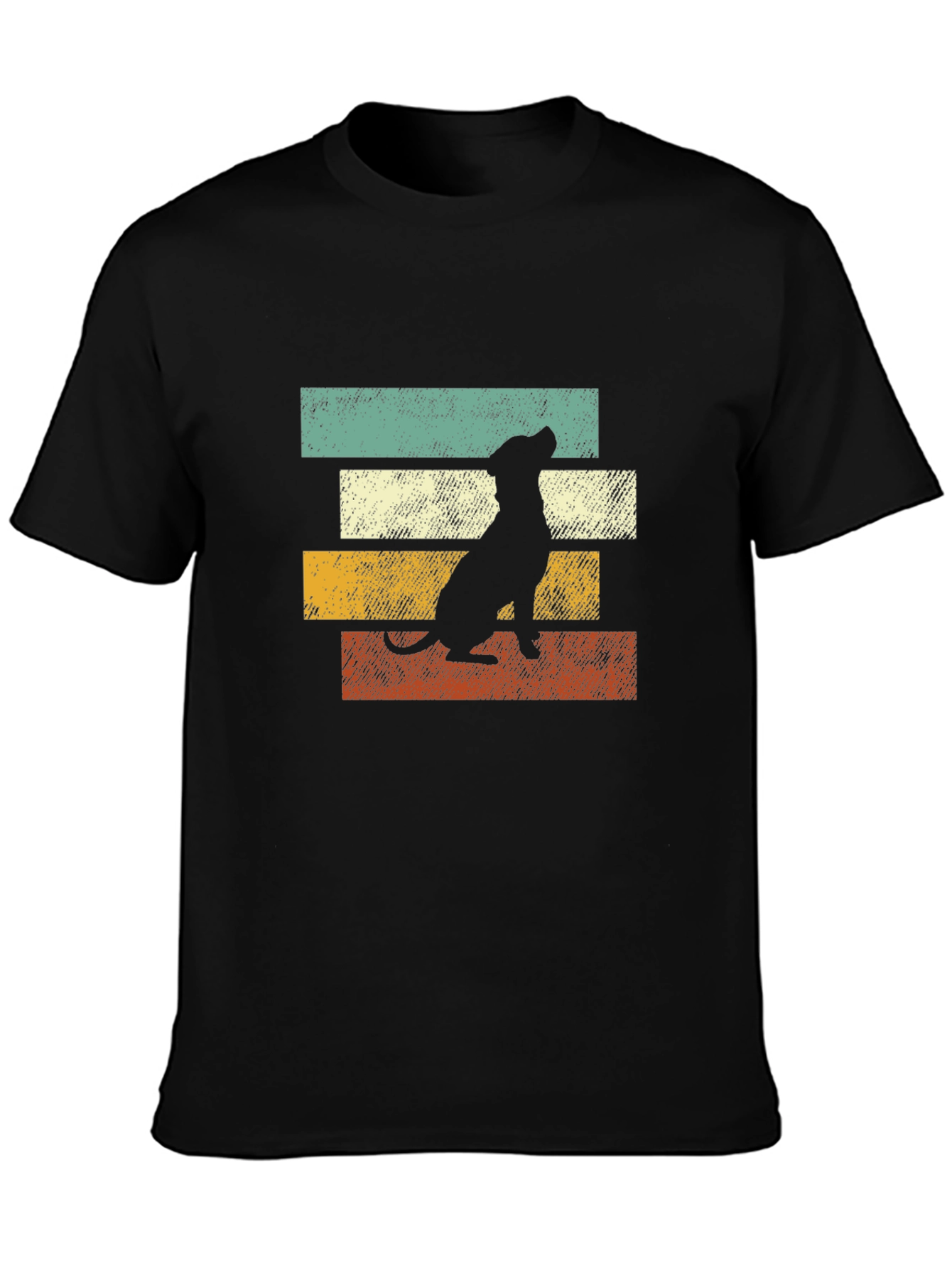Retro Dog Silhouette Graphic Tee