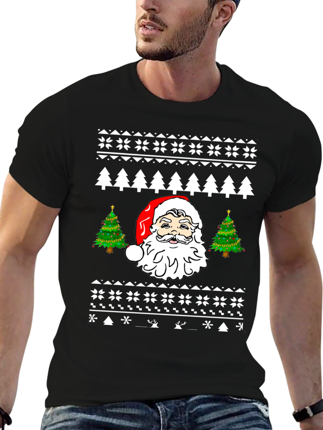 Festive Santa Christmas T-Shirt