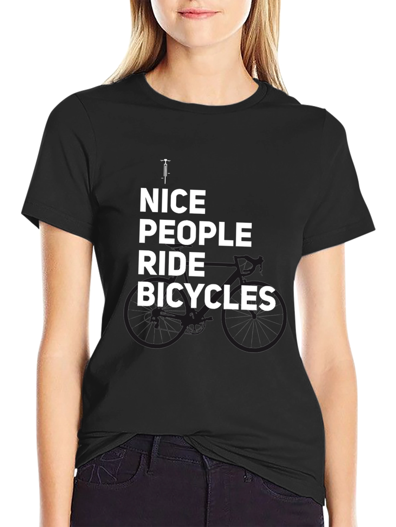 Nice People Ride Bicycles Graphic Tee