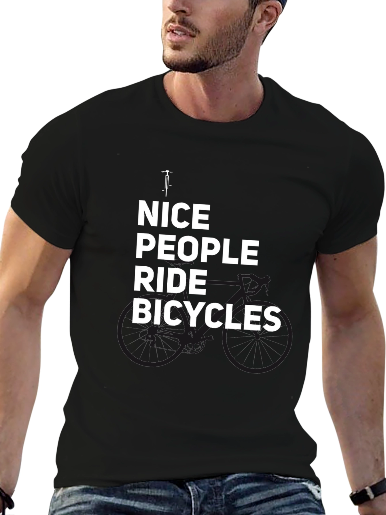 Nice People Ride Bicycles Graphic Tee