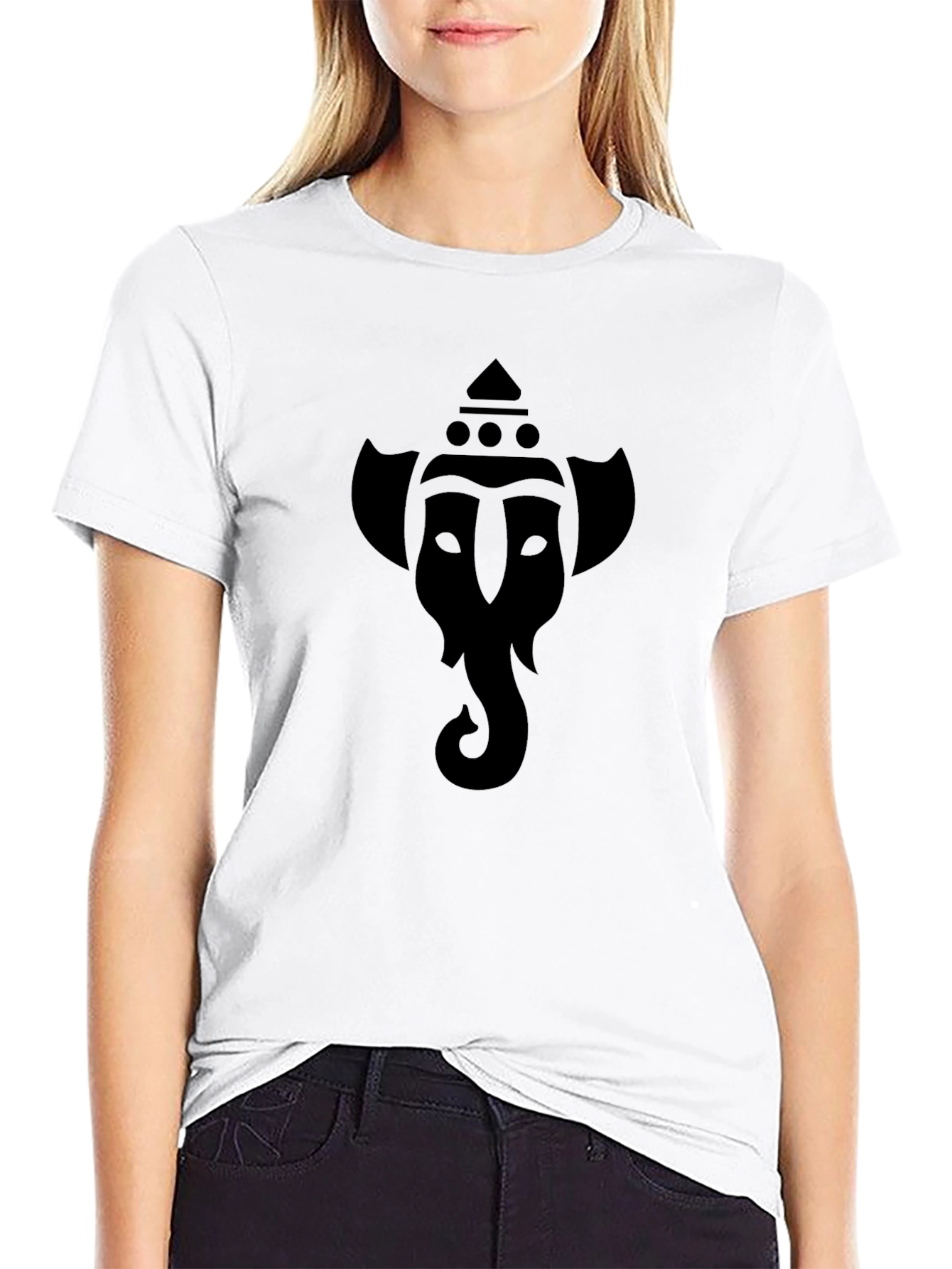 Ganesha Graphic Tee - Stylish Black T-Shirt
