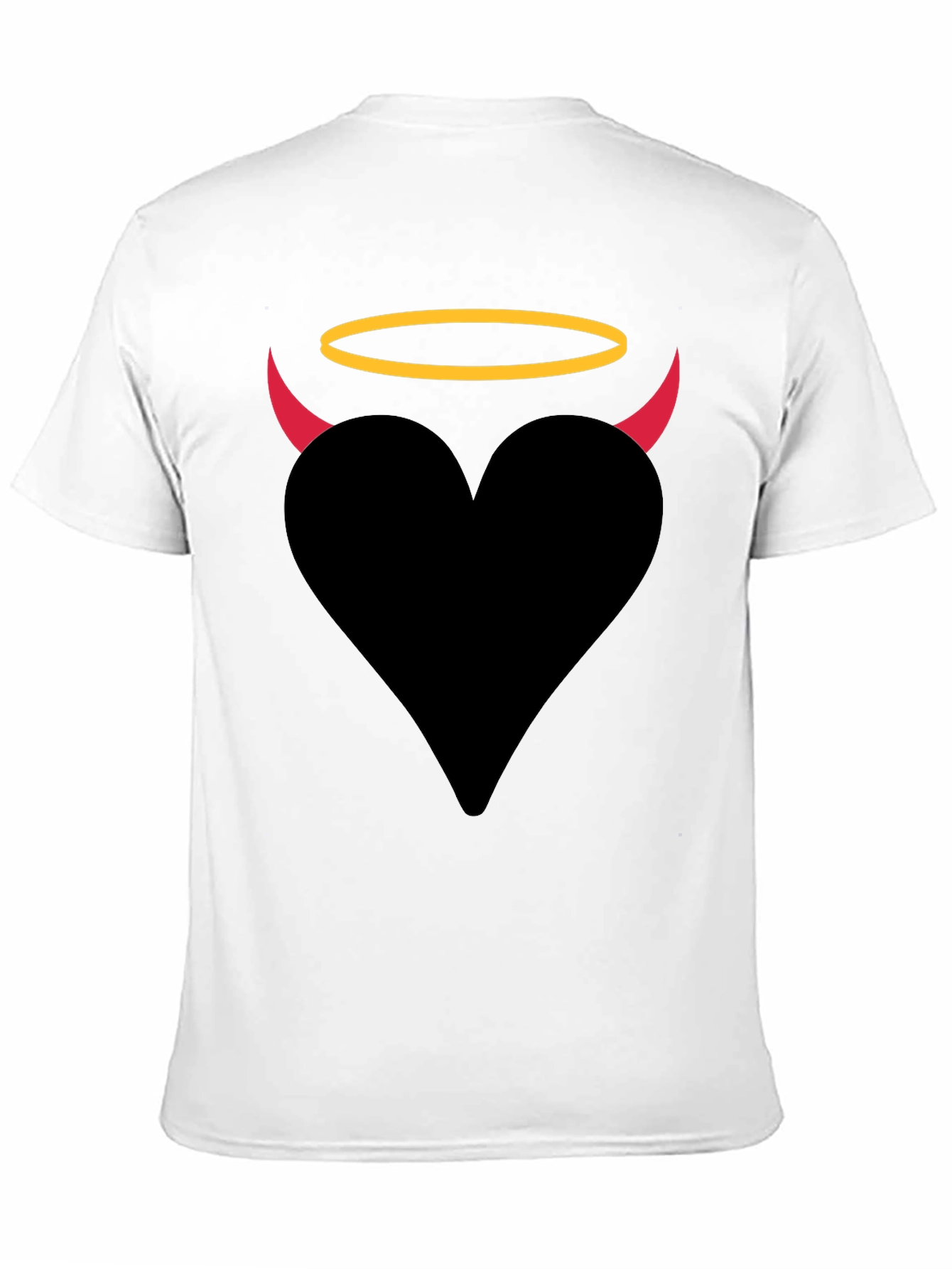 Angel Devil Heart Graphic T-Shirt