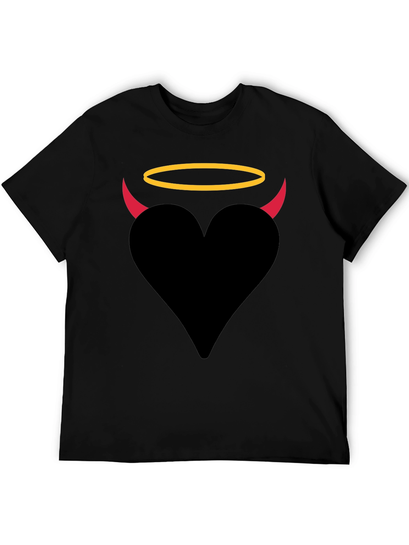Angel Devil Heart Graphic T-Shirt
