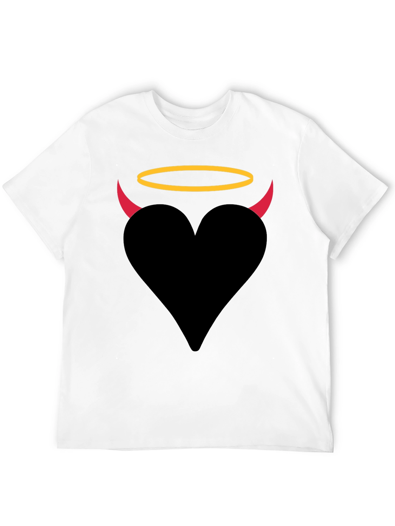 Angel Devil Heart Graphic T-Shirt