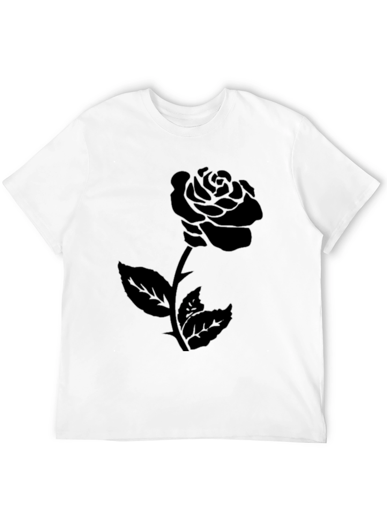 Black Rose Graphic Tee - Stylish & Edgy