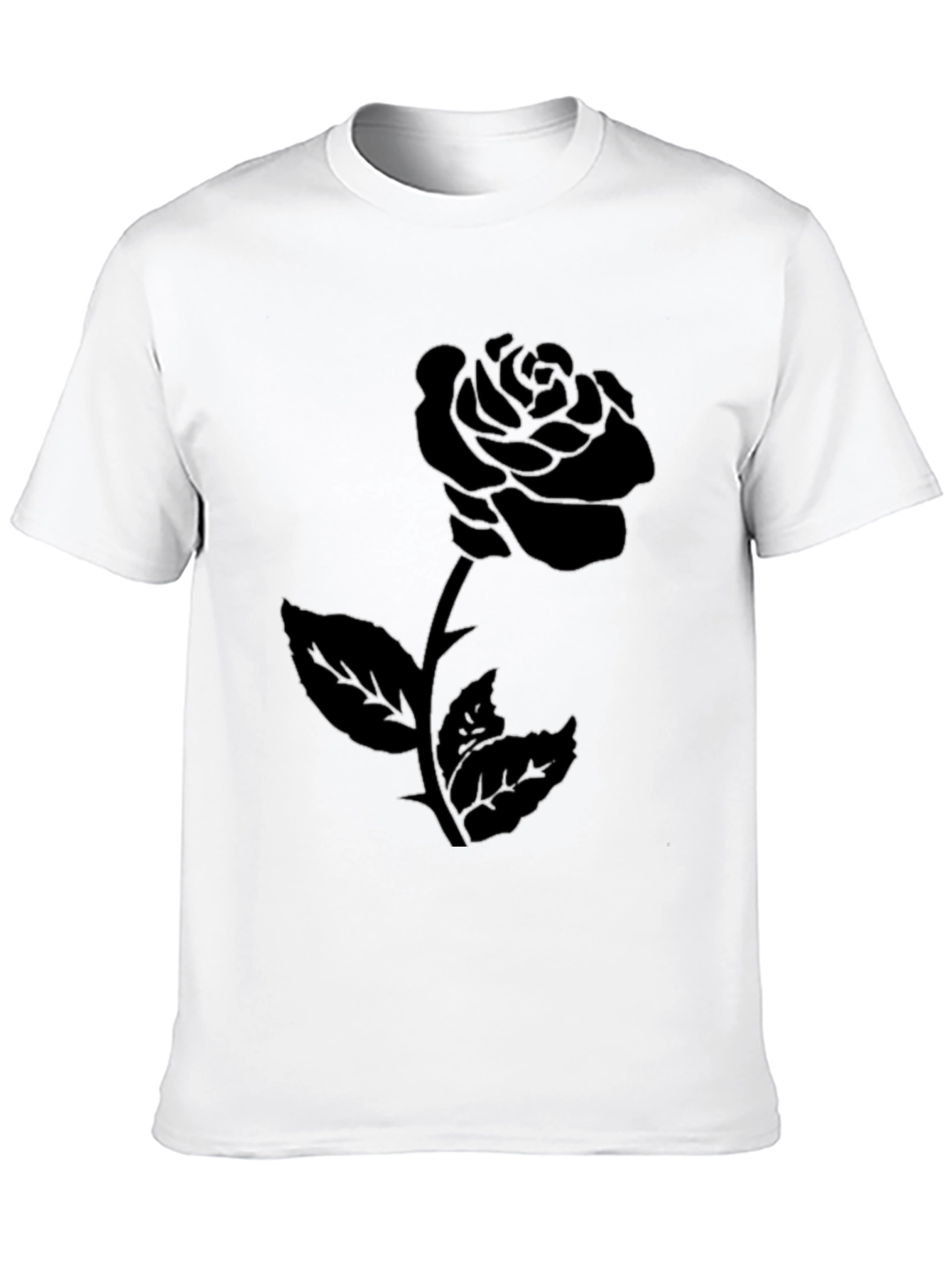 Black Rose Graphic Tee - Stylish & Edgy