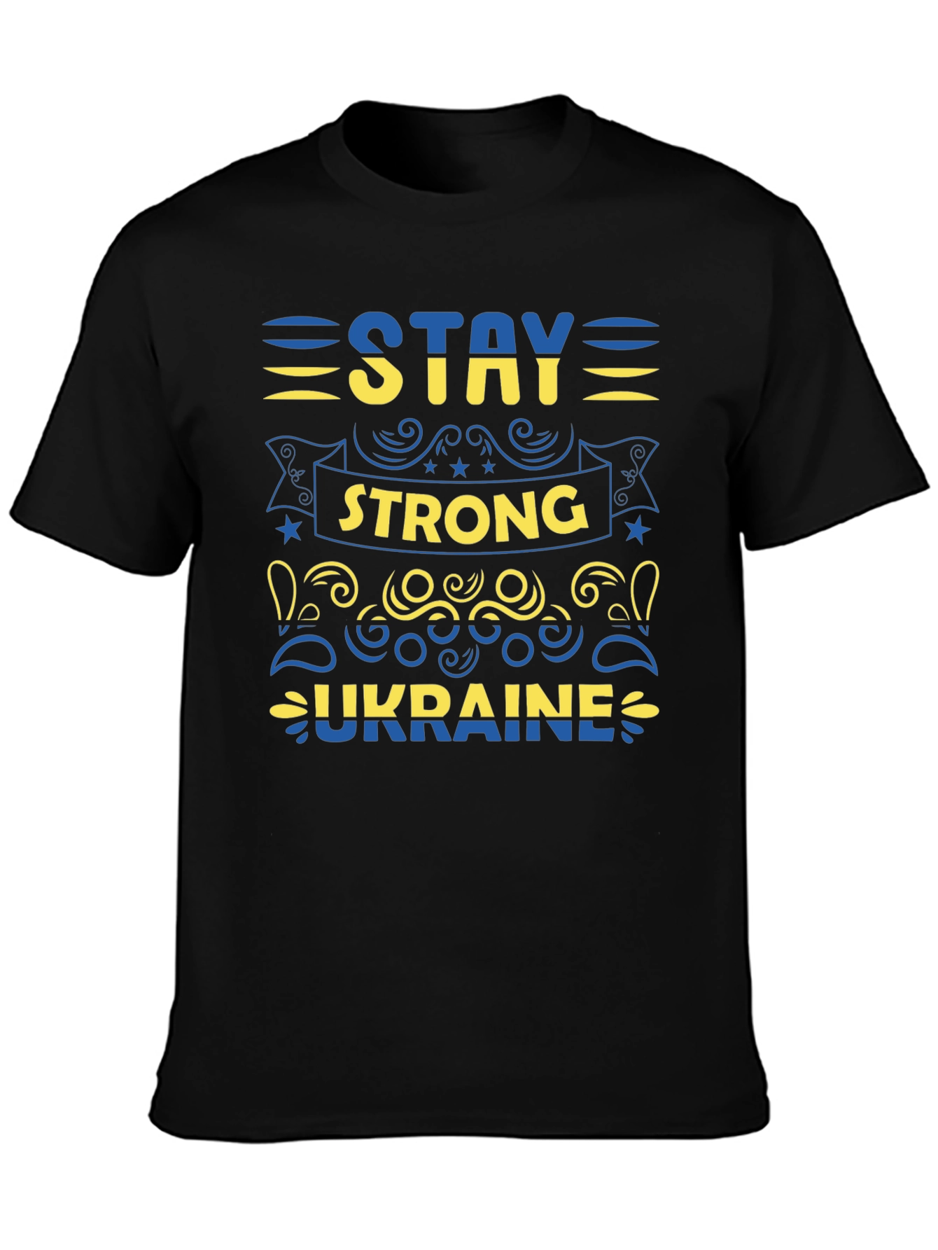 Stay Strong Ukraine T-Shirt - Black