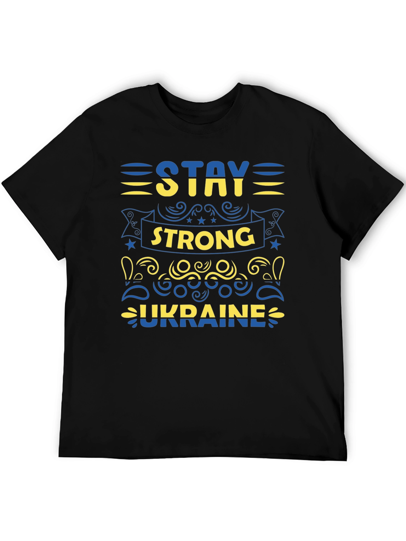 Stay Strong Ukraine T-Shirt - Black