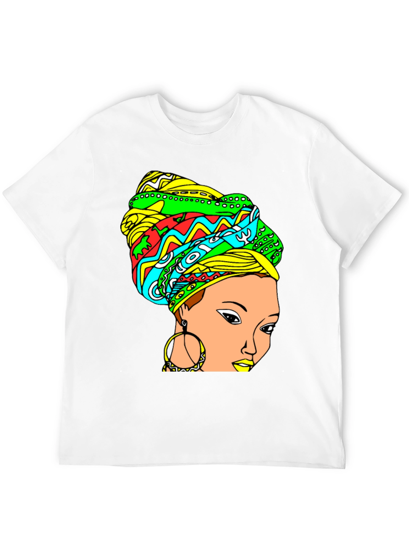 Vibrant Headwrap Graphic Tee