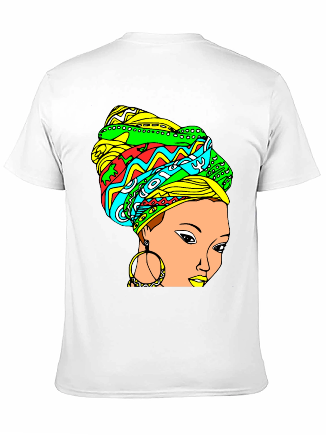 Vibrant Headwrap Graphic Tee