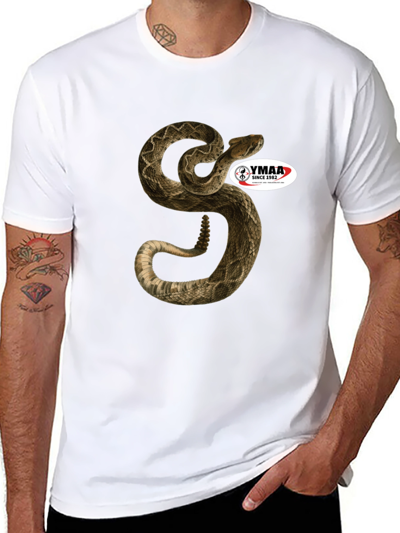 Snake T-Shirt - Mens Black Graphic Tee