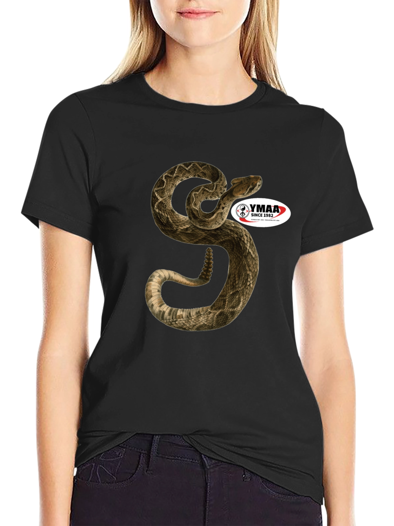 Snake T-Shirt - Mens Black Graphic Tee