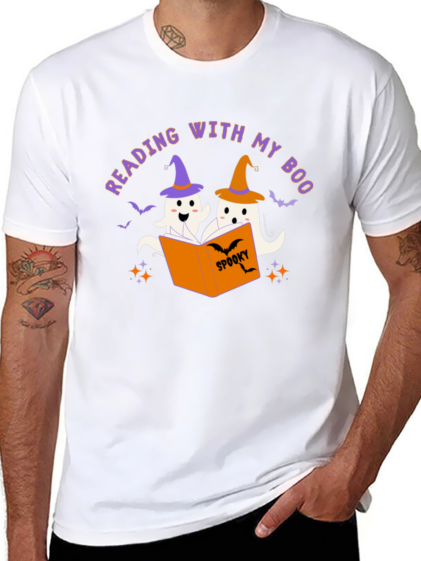 Reading With My Boo Halloween T-Shirt