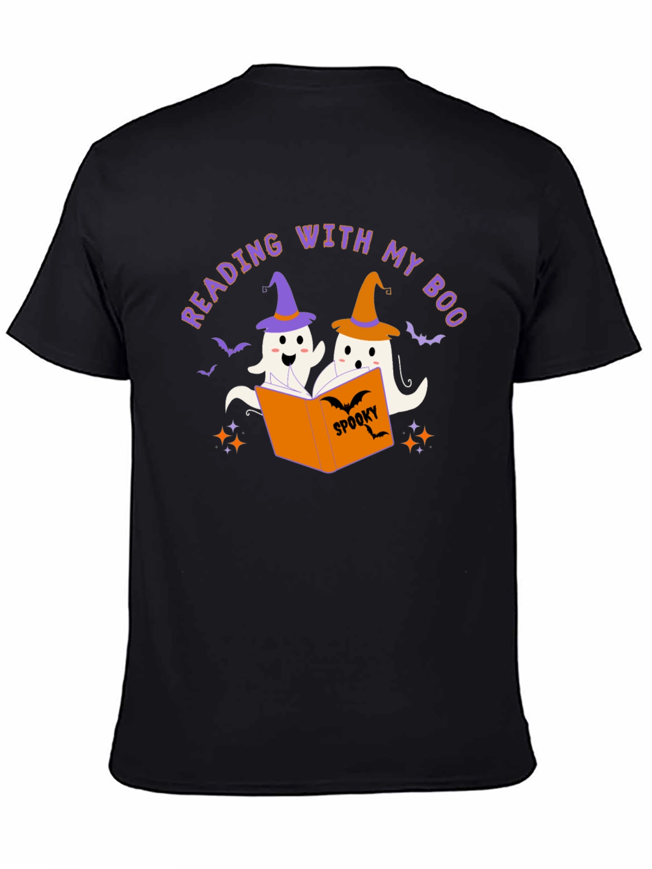 Reading With My Boo Halloween T-Shirt