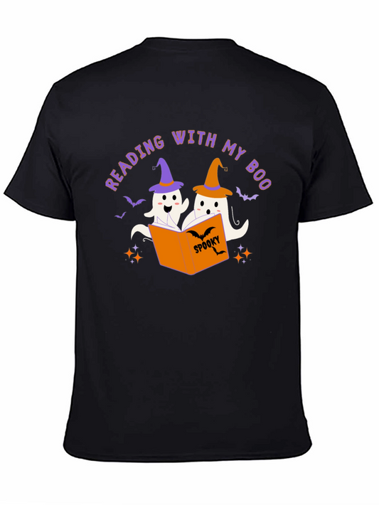 Reading With My Boo Halloween T-Shirt