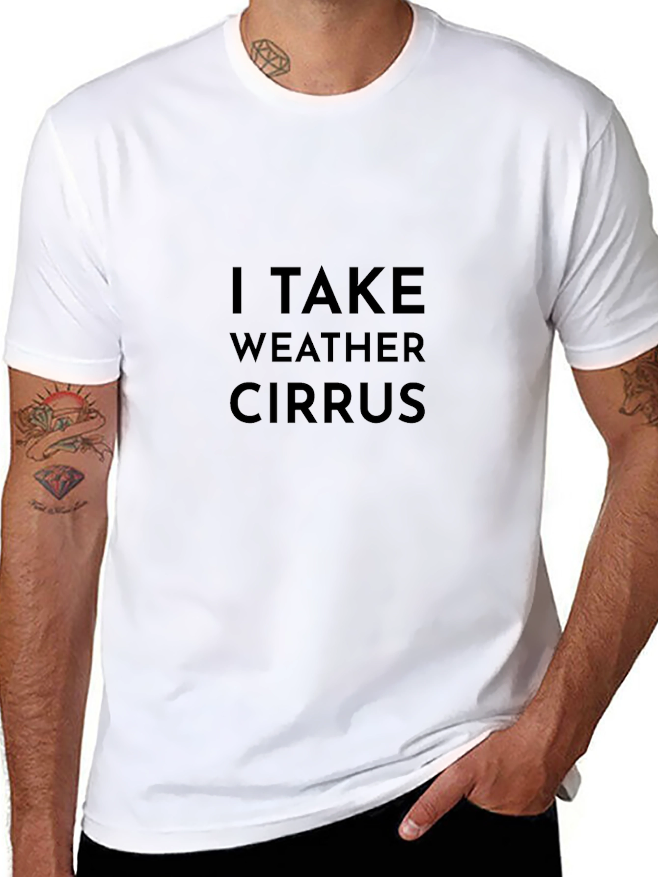 I Take Weather Cirrus Black T-Shirt