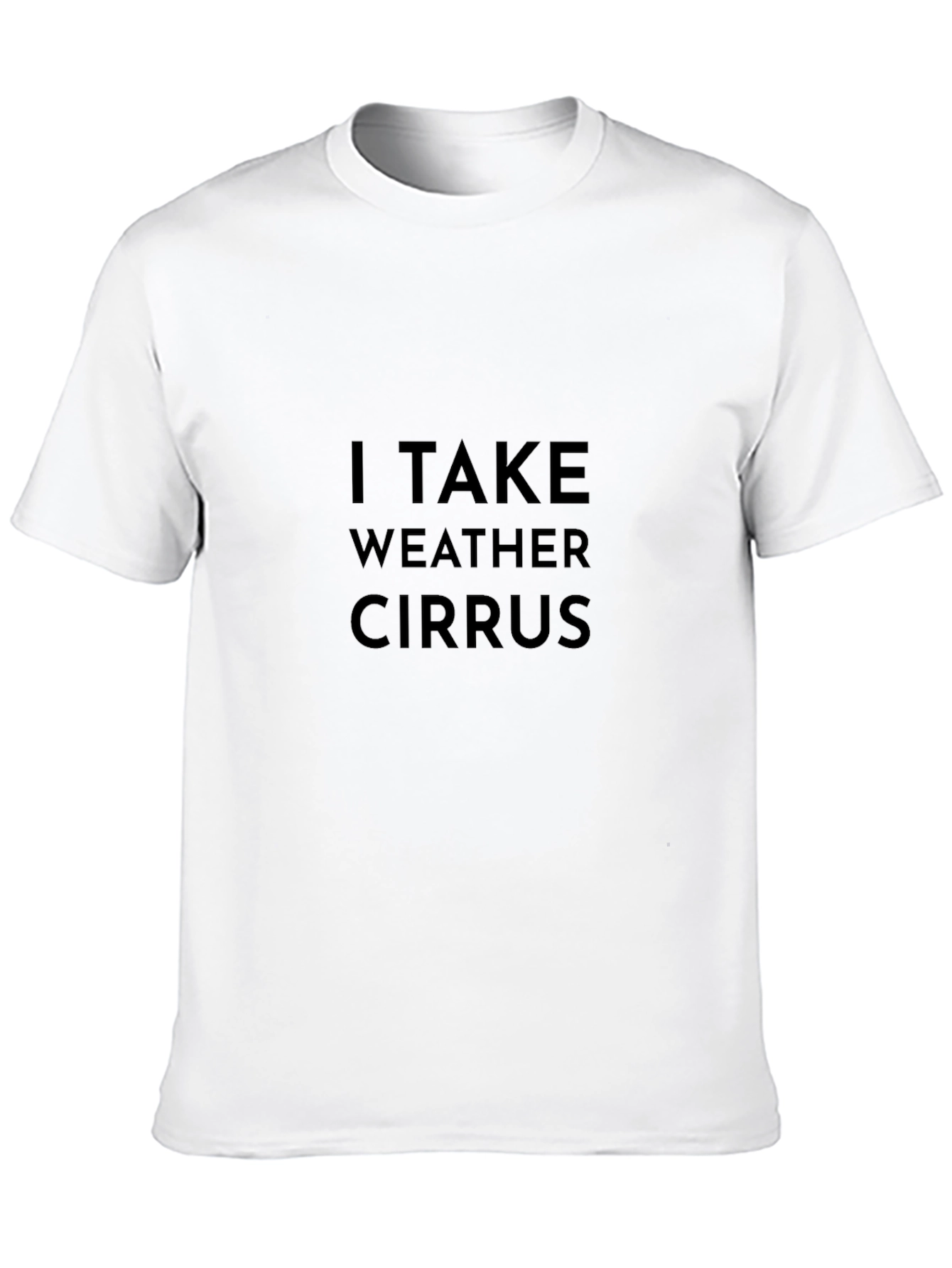 I Take Weather Cirrus Black T-Shirt