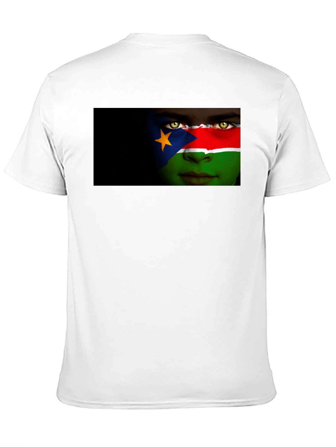 South Sudan Flag Face Graphic T-Shirt