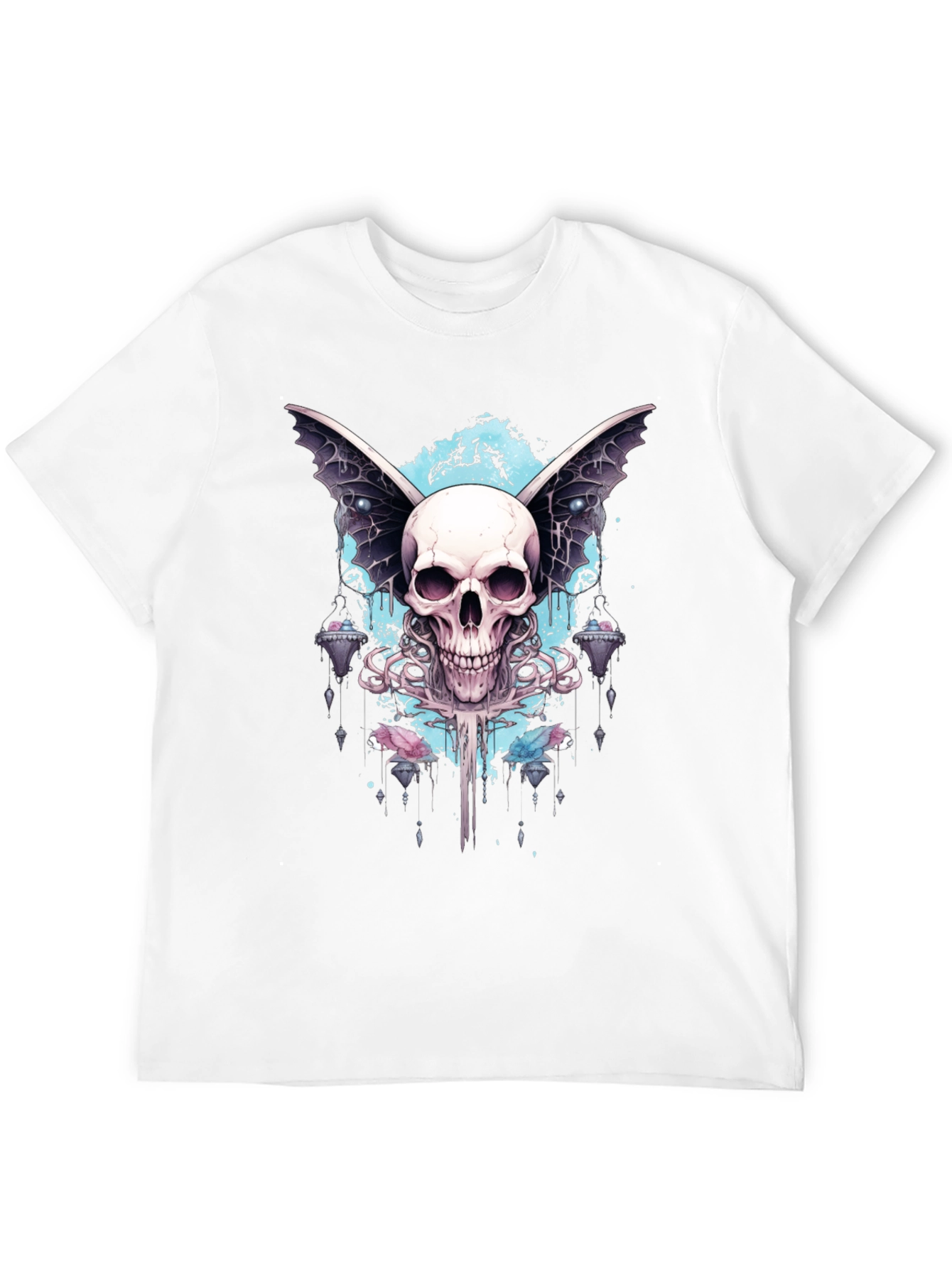 Skull Wings Graphic Tee - Mens Black T-Shirt