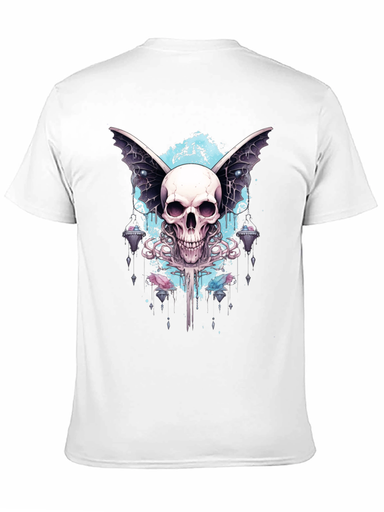 Skull Wings Graphic Tee - Mens Black T-Shirt