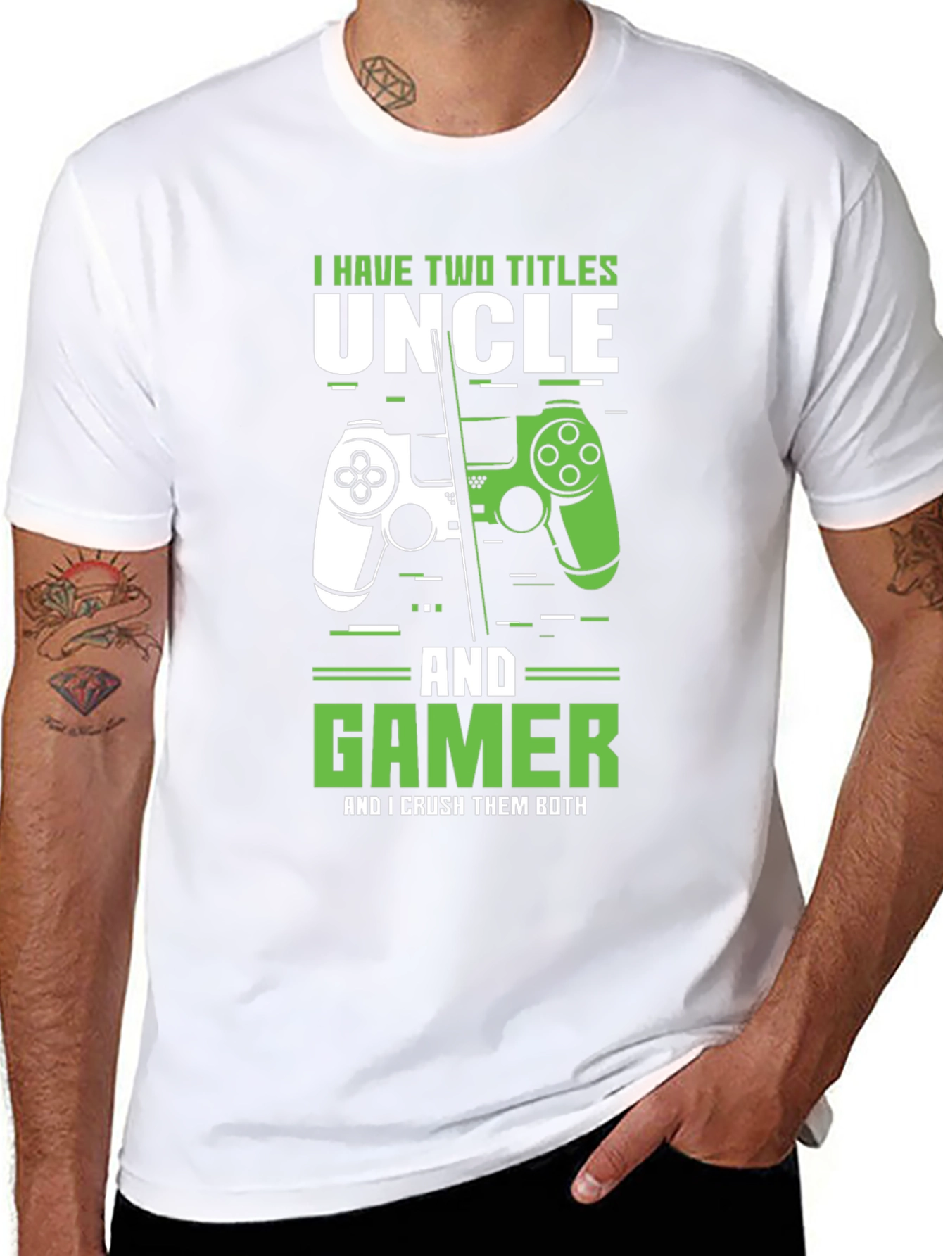 Uncle Gamer T-Shirt - Two Titles