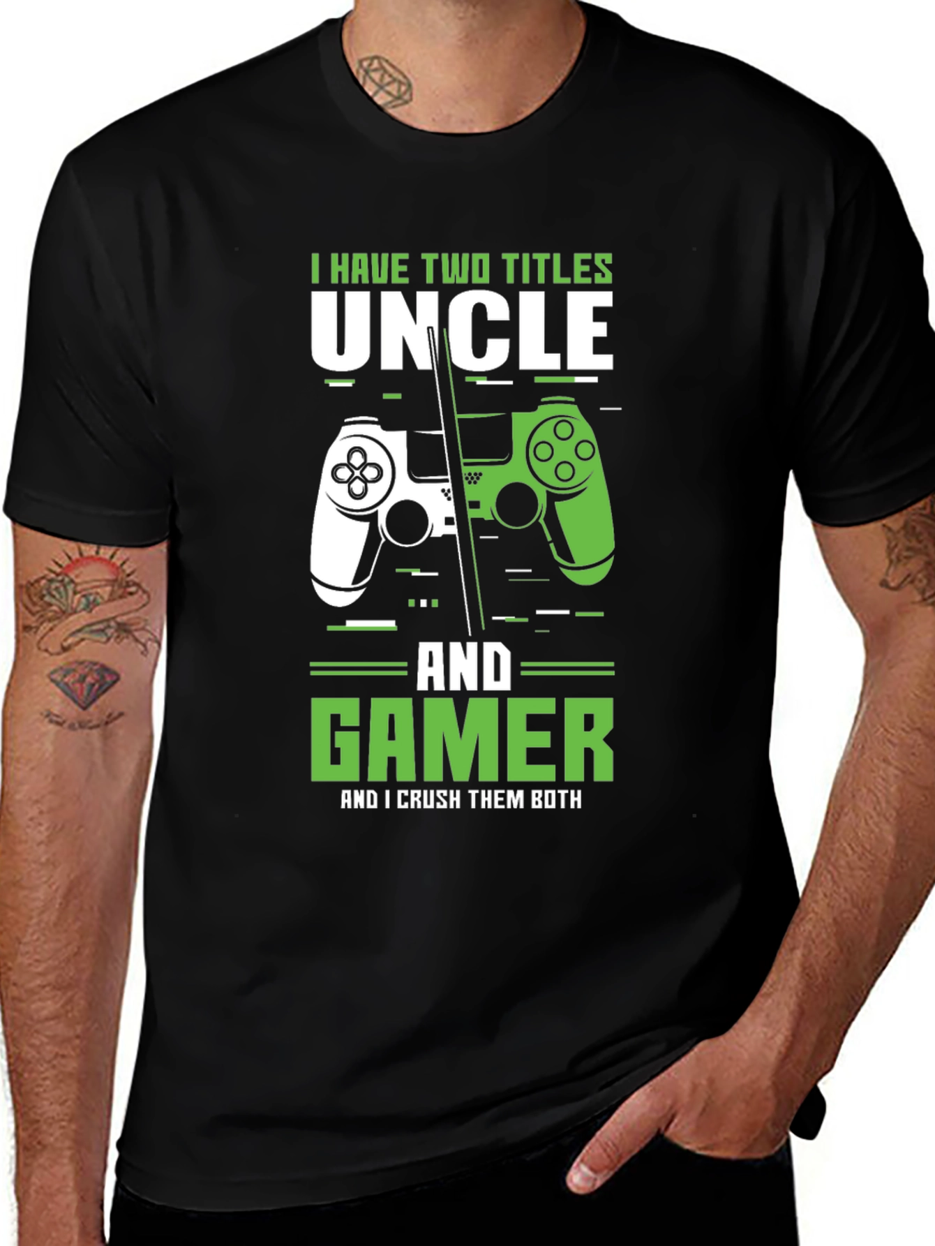 Uncle Gamer T-Shirt - Two Titles