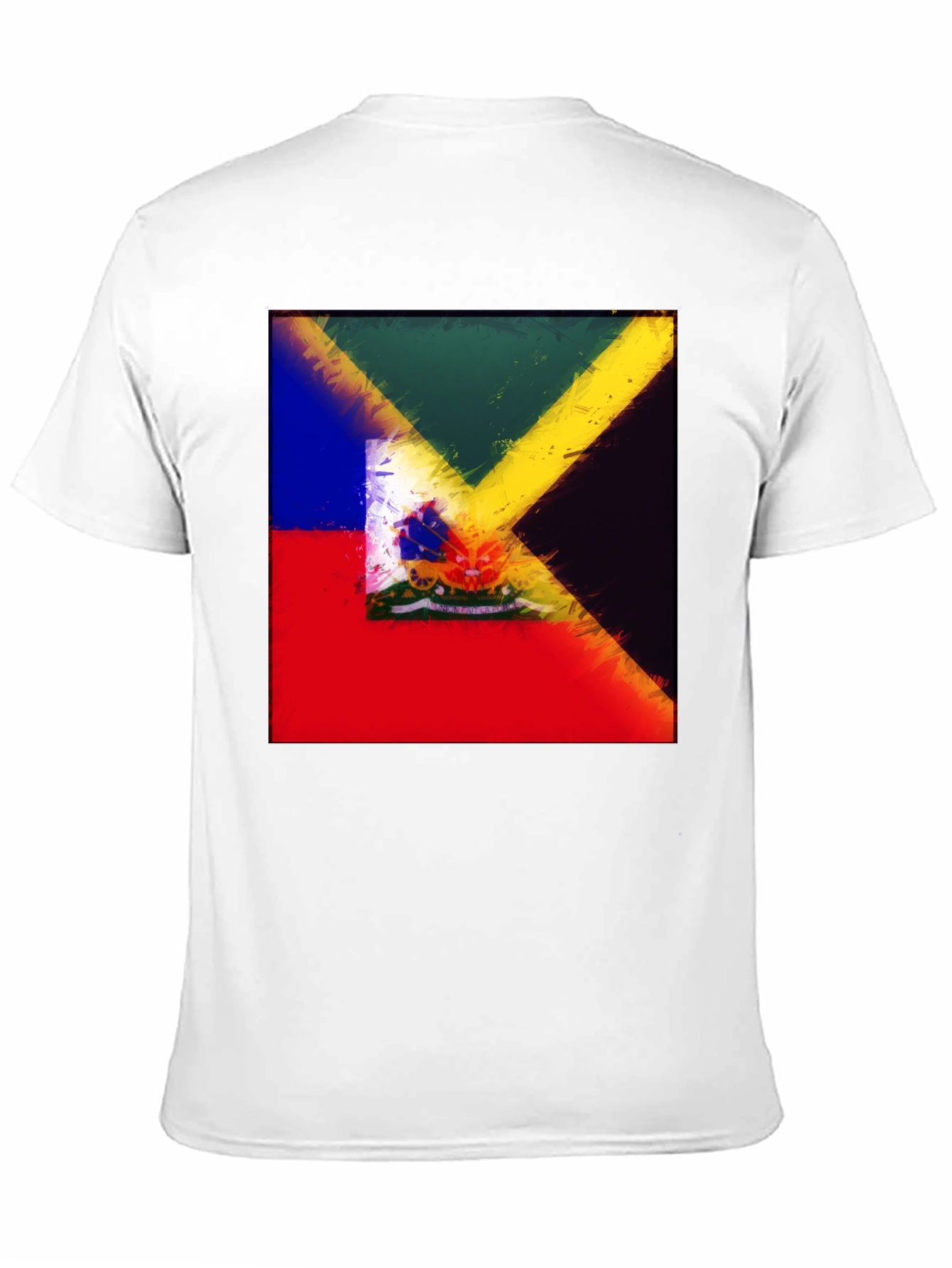 Abstract Flag Graphic Print Tee