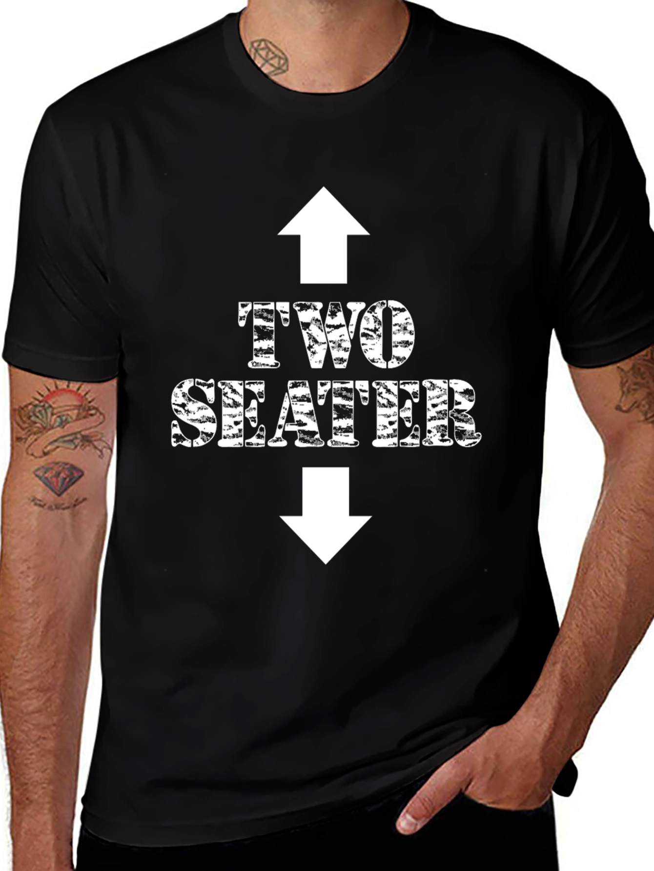 Two Seater Graphic Tee - Funny Adult Humor