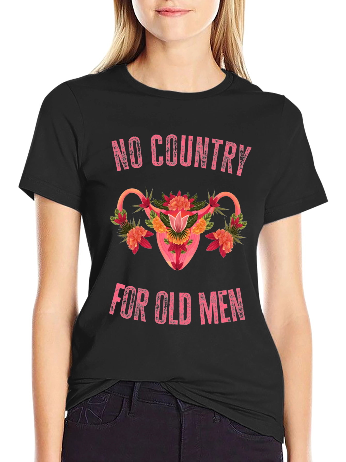 No Country For Old Men Uterus Graphic T-Shirt