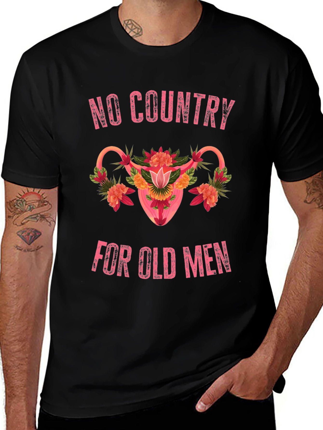 No Country For Old Men Uterus Graphic T-Shirt