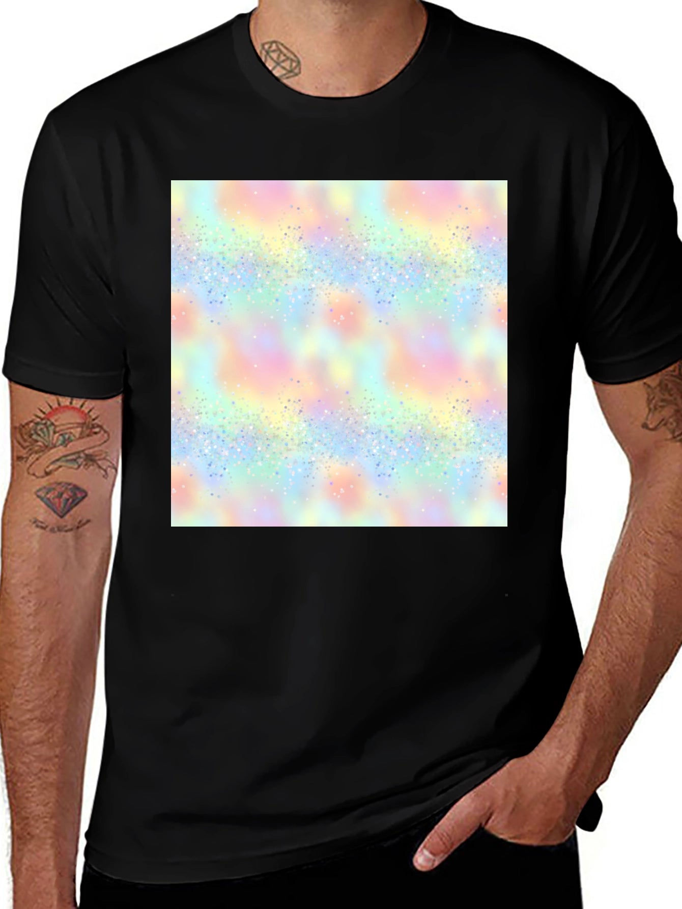 Vibrant Pastel Pattern Tee