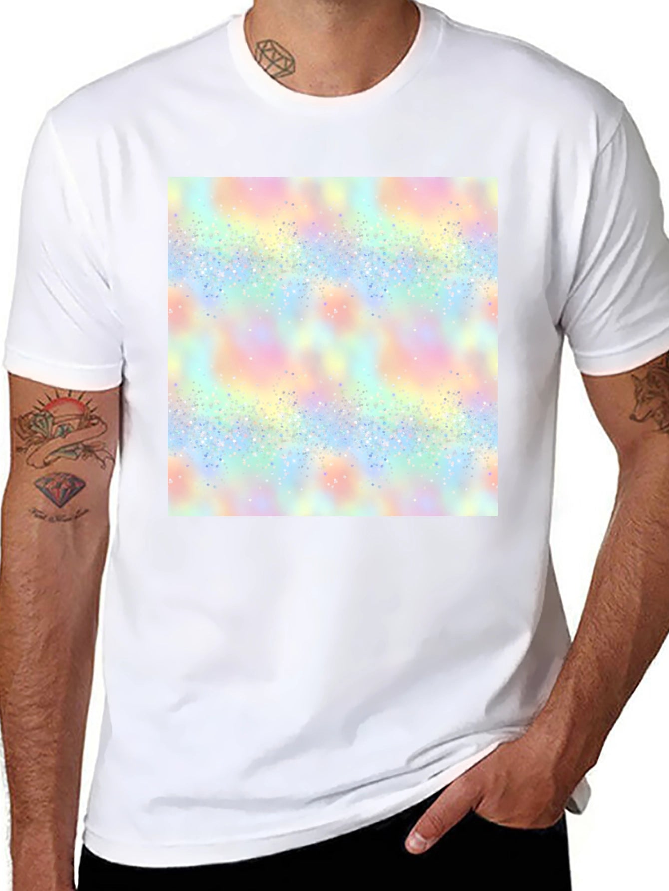 Vibrant Pastel Pattern Tee