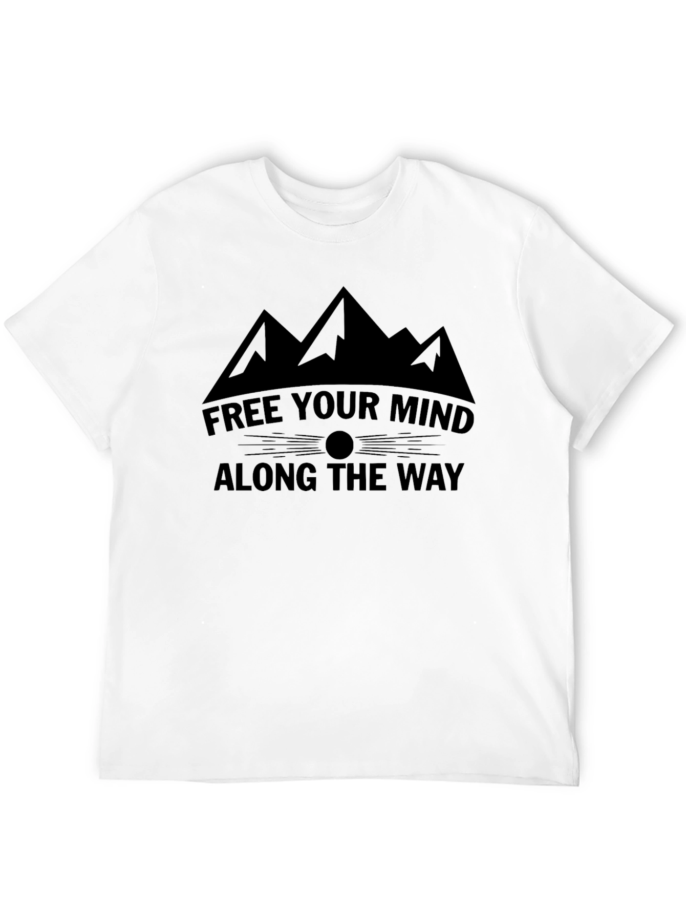 Motivational Mountain T-Shirt: Free Your Mind