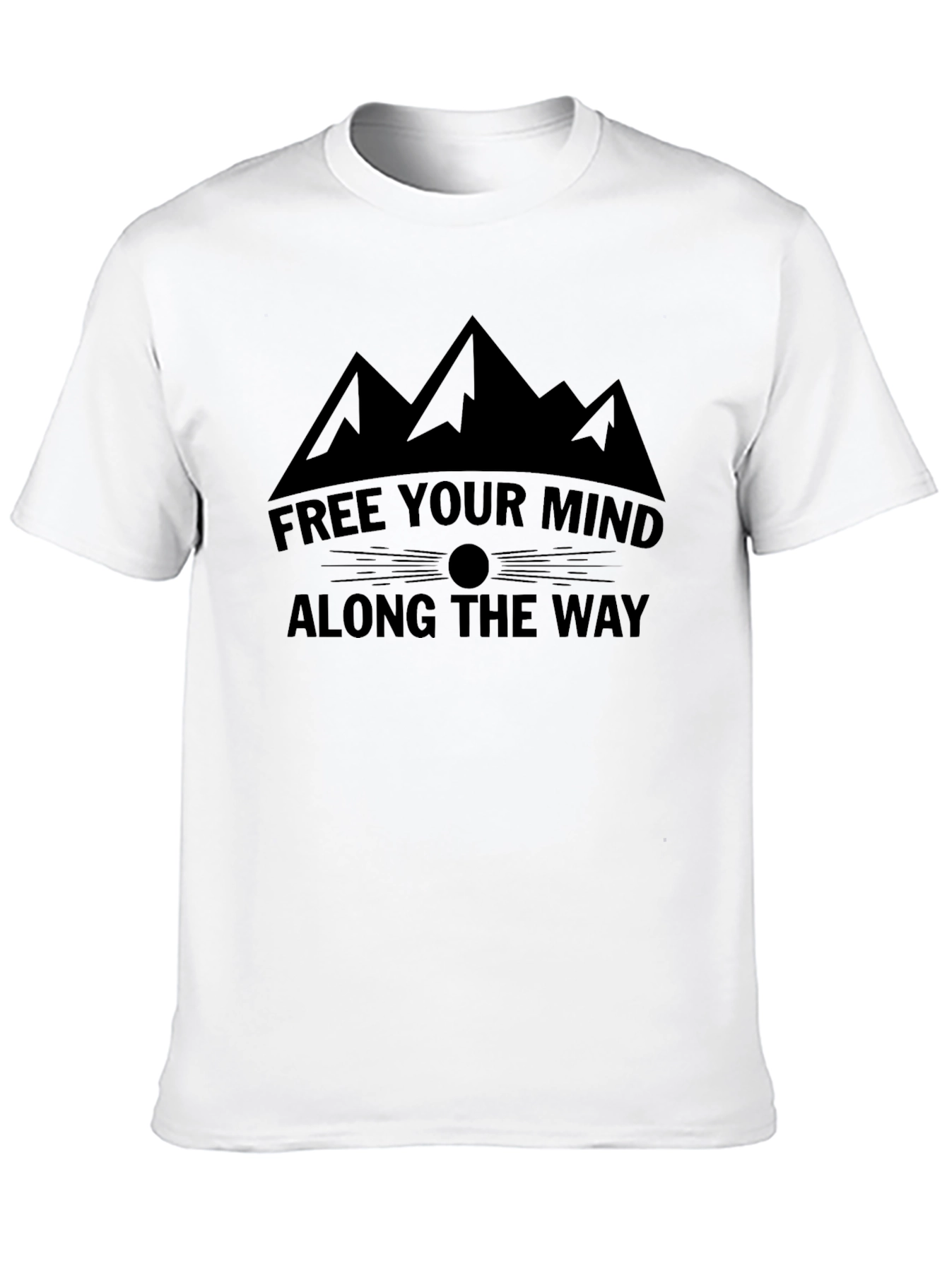 Motivational Mountain T-Shirt: Free Your Mind