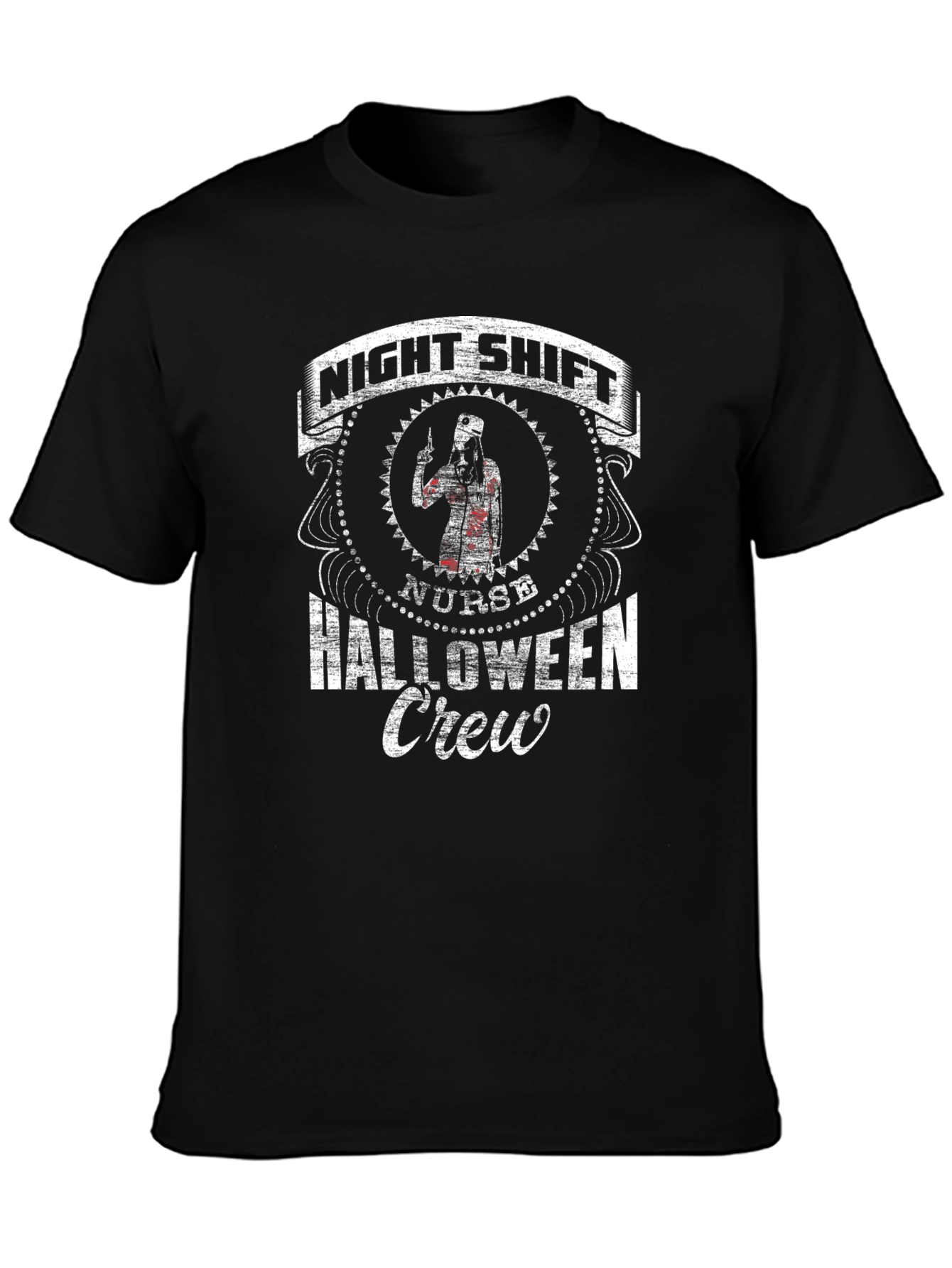 Night Shift Nurse Halloween Crew T-Shirt