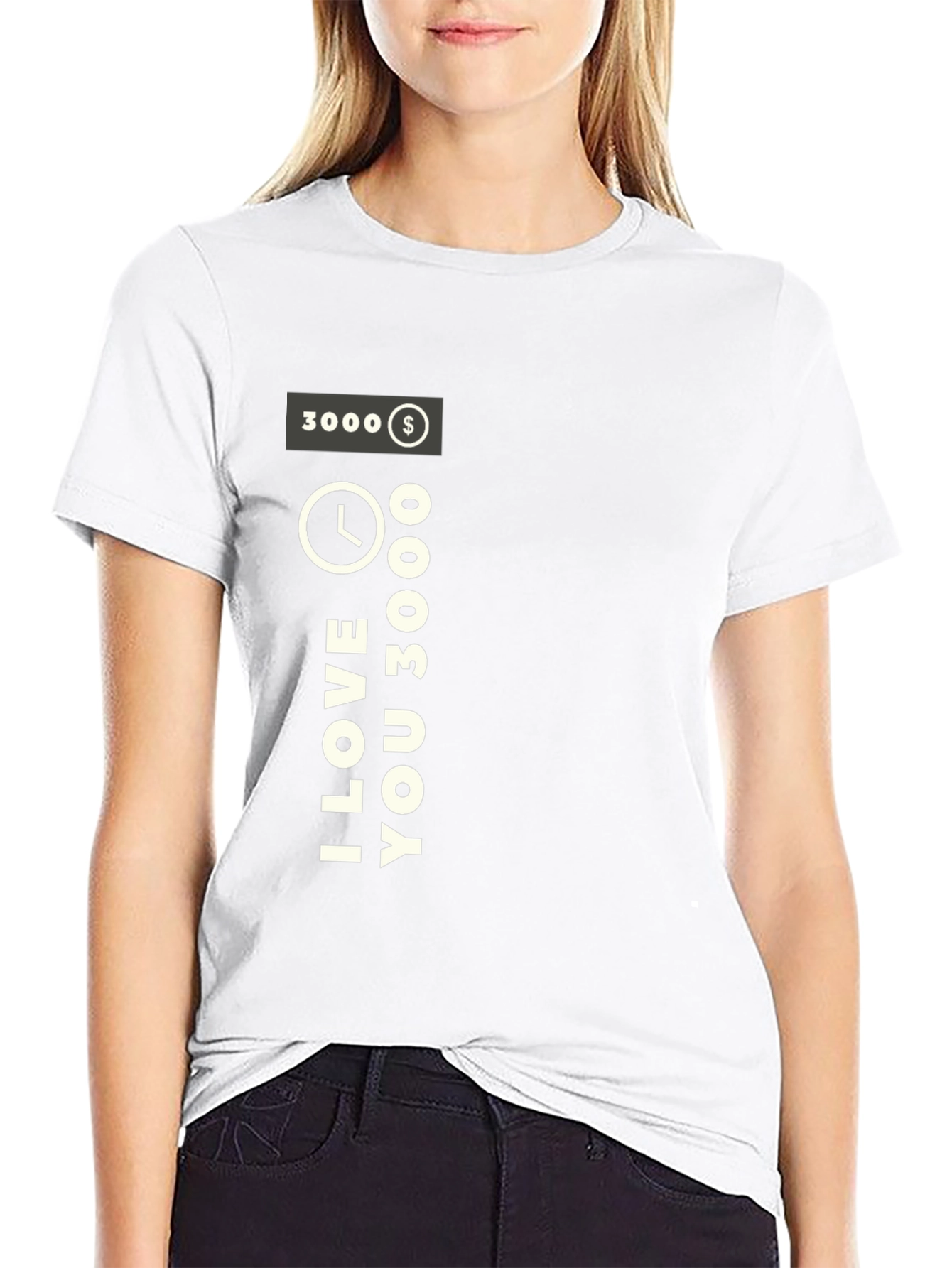 I Love You 3000 Black T-Shirt