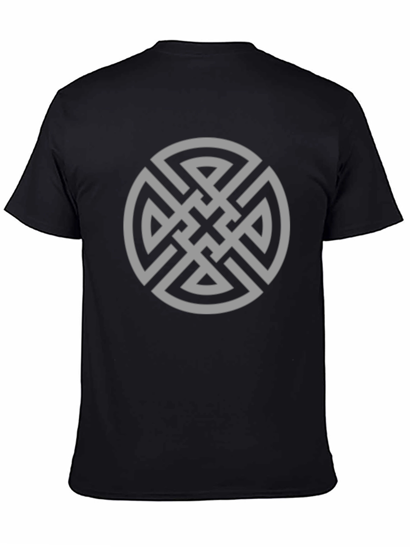 Celtic Knot Graphic Tee - Black Cotton Comfort