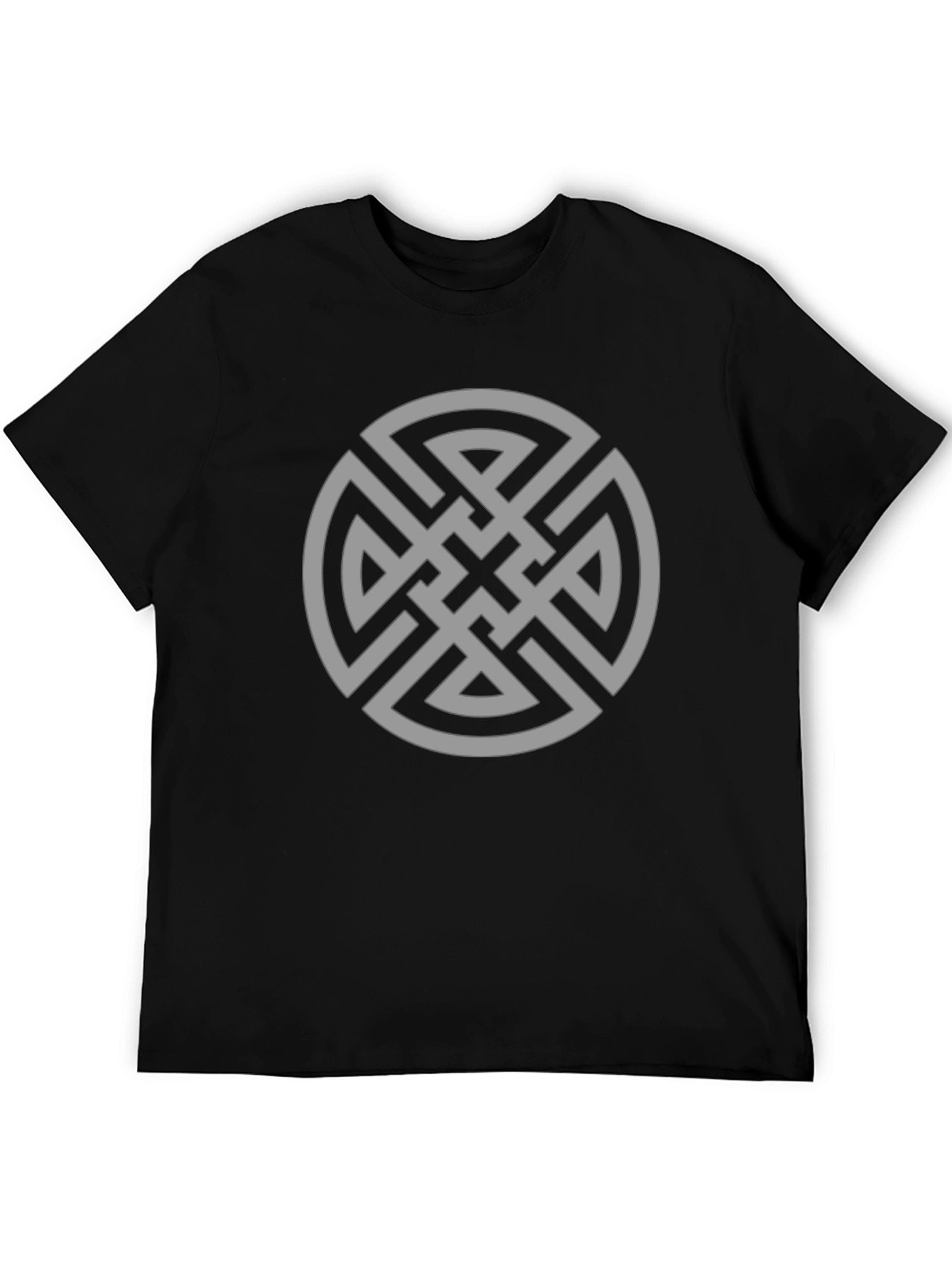 Celtic Knot Graphic Tee - Black Cotton Comfort