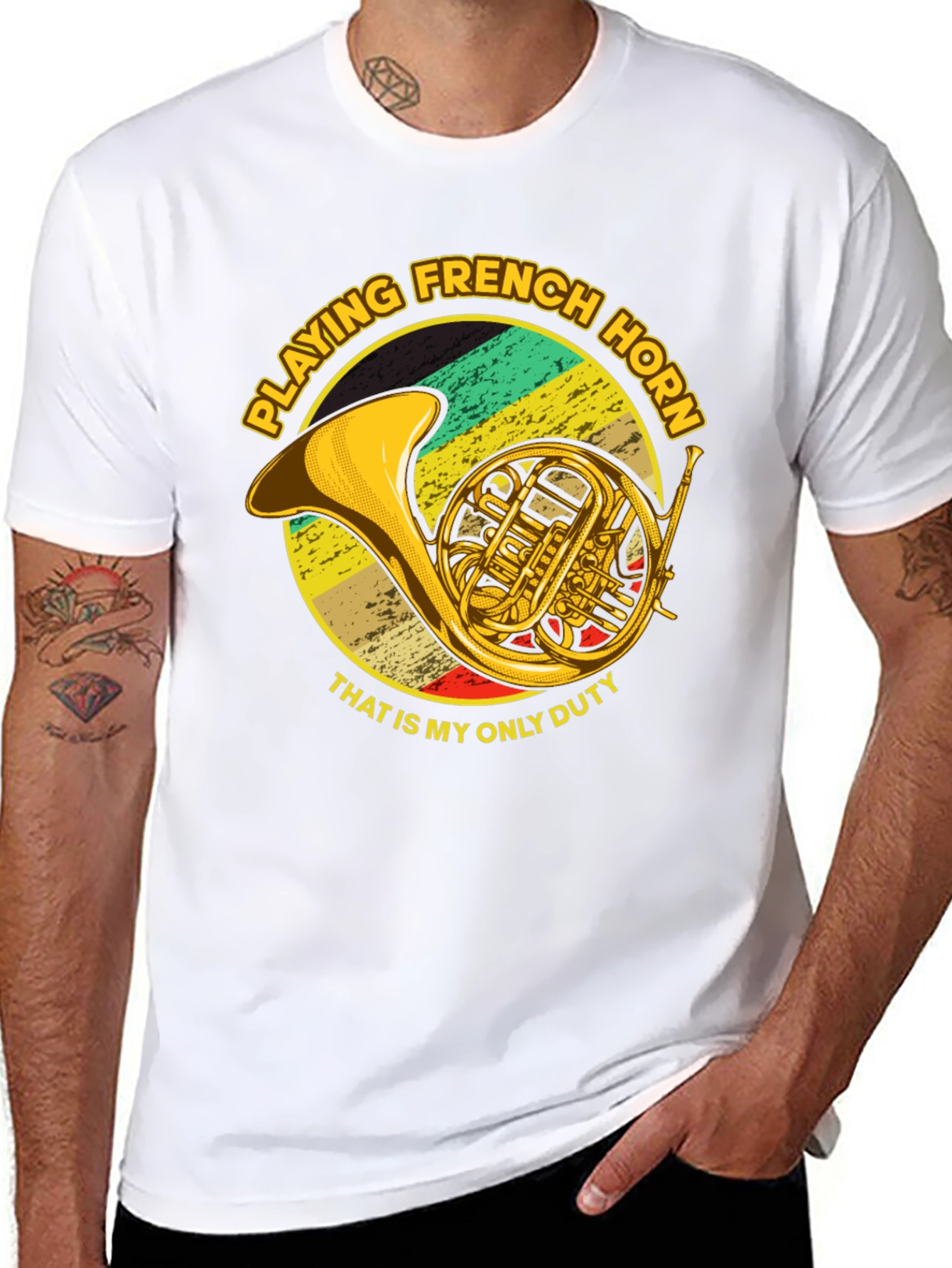 French Horn Player T-Shirt - Music Lover Gift