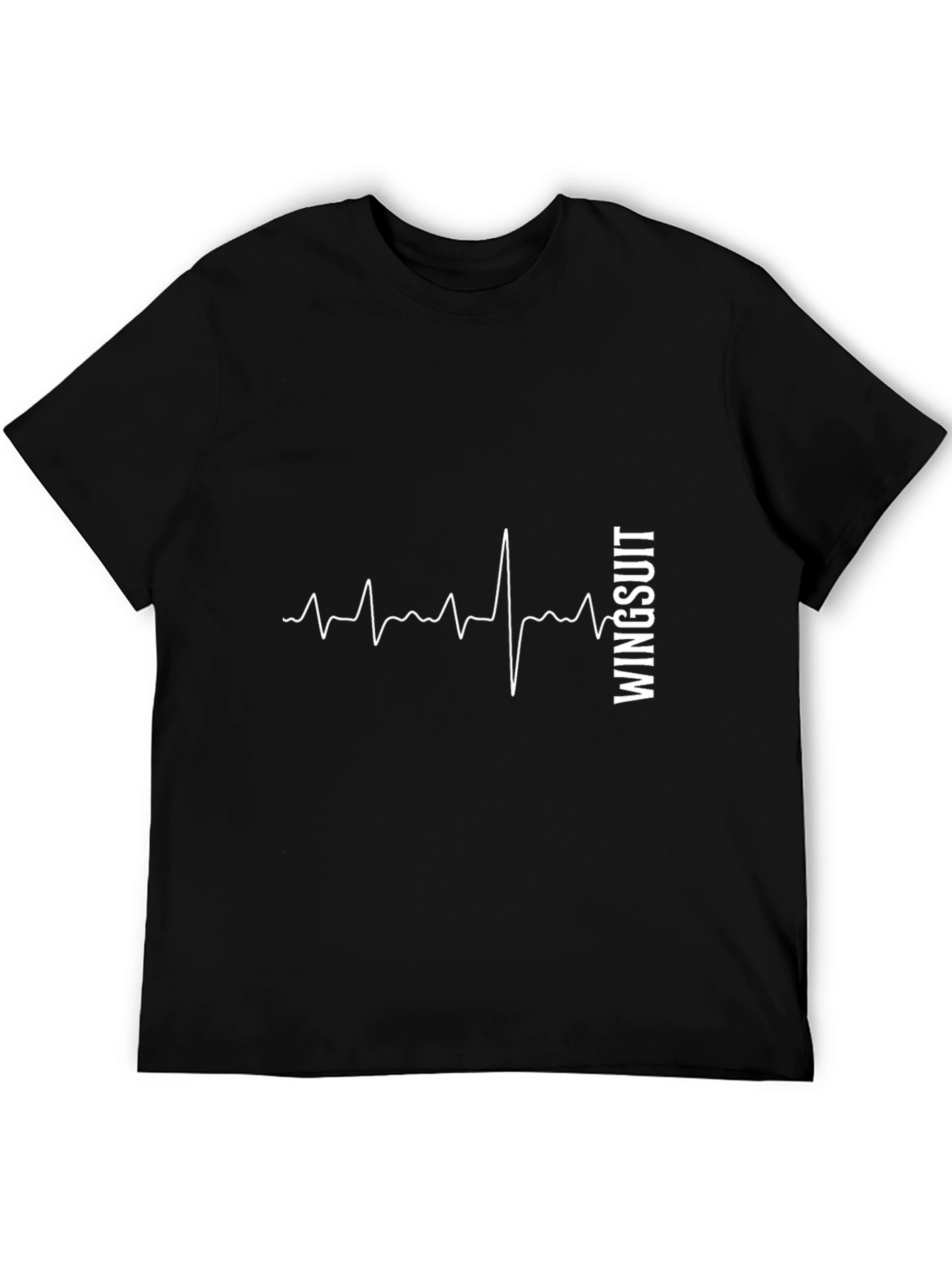 Wingsuit Heartbeat Black T-Shirt