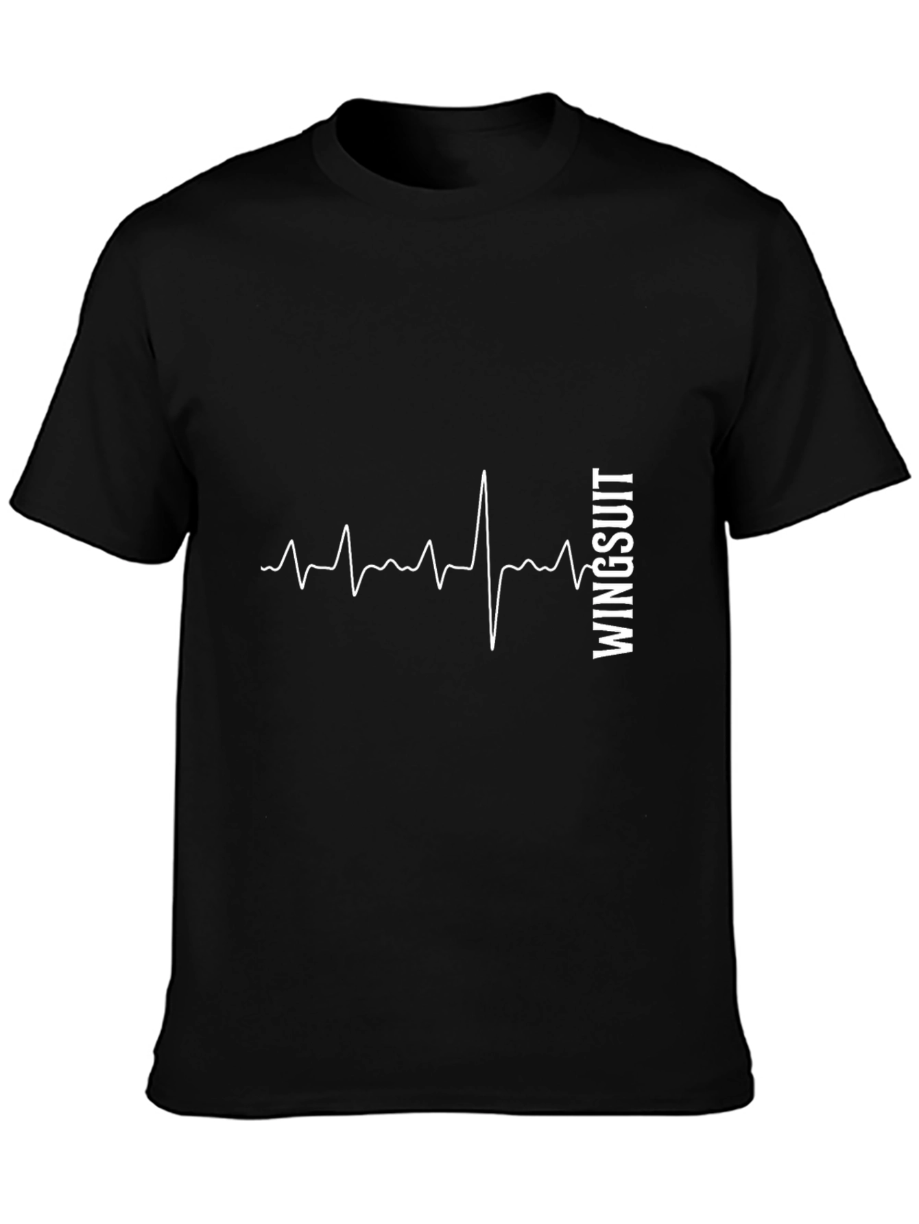 Wingsuit Heartbeat Black T-Shirt
